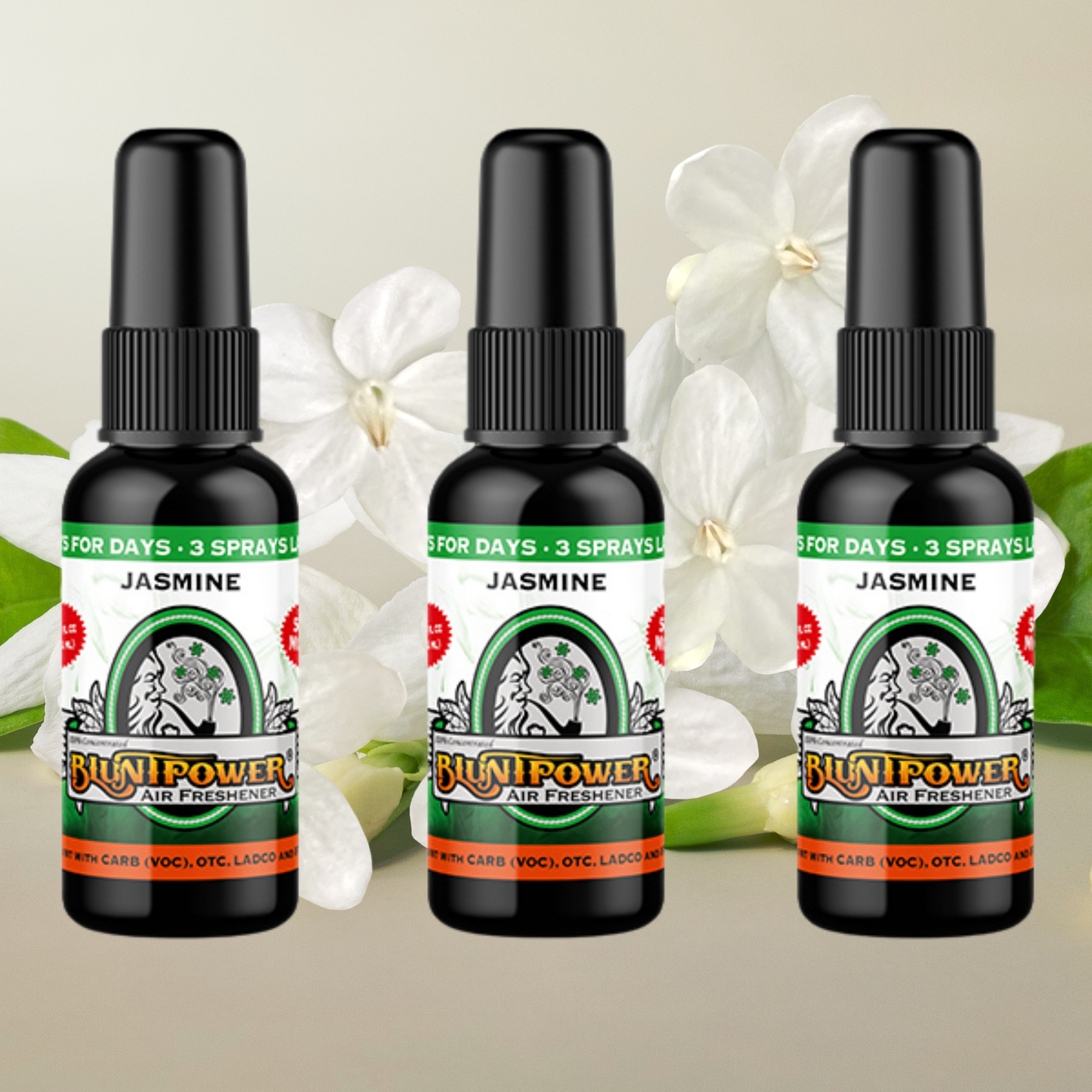 Jasmine Spray Air Freshener Bundle (3 Pack) - BluntPower Air Freshener