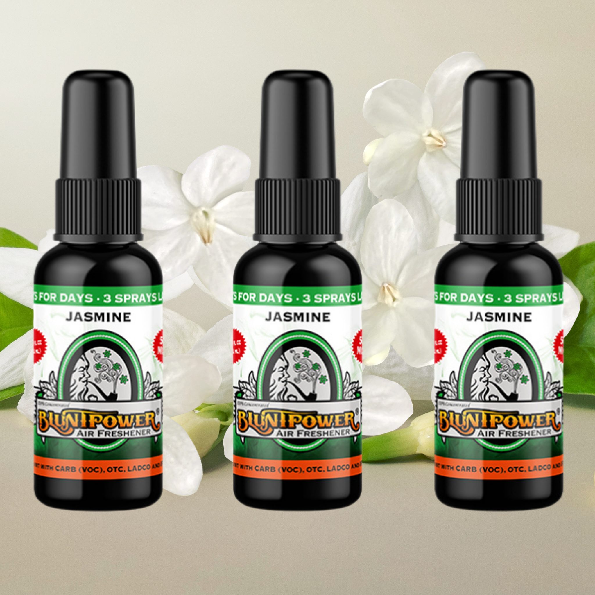 Jasmine Spray Air Freshener Bundle (3 Pack) - BluntPower Air Freshener