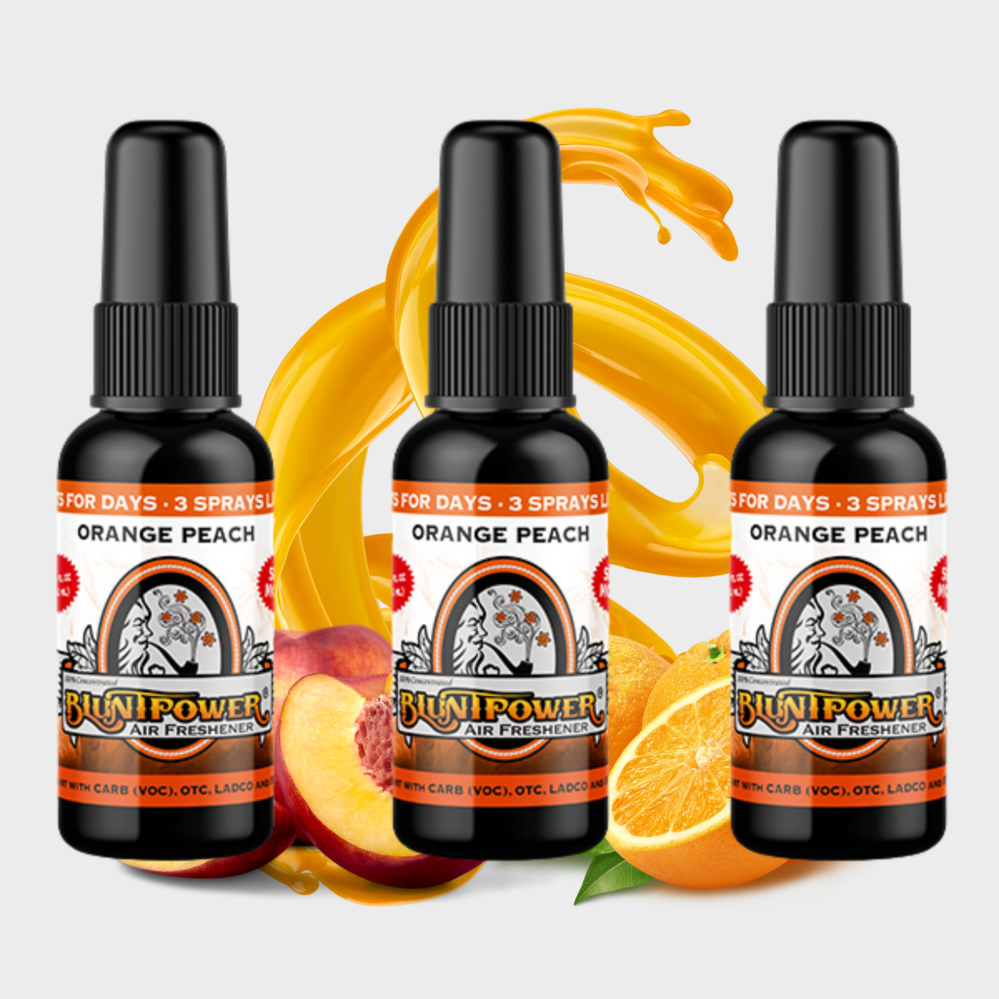 Orange Peach Air Freshener Spray - BluntPower Air Freshener