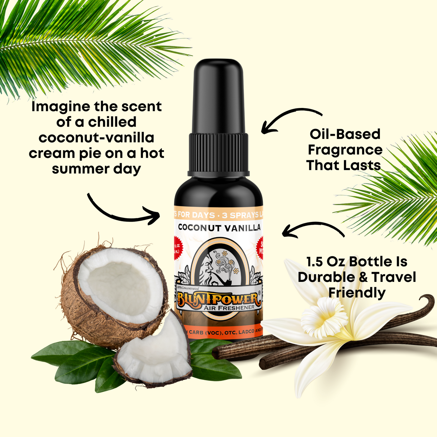 Coconut Vanilla Air Freshener Spray