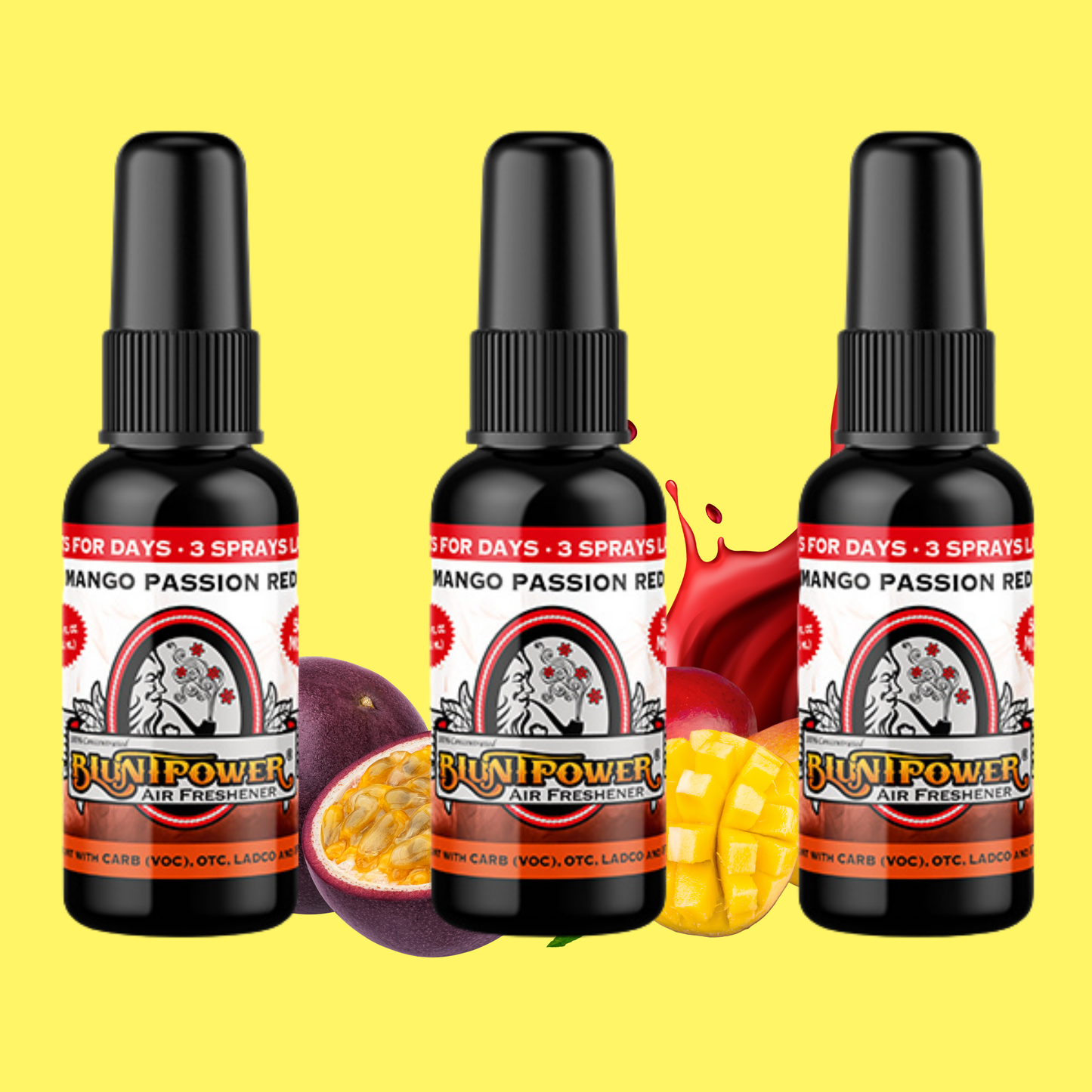 Mango Passion Red Air Freshener Spray - BluntPower Air Freshener