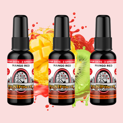 Mango Red Air Freshener Spray Bundle (3 Pack) - BluntPower Air Freshener