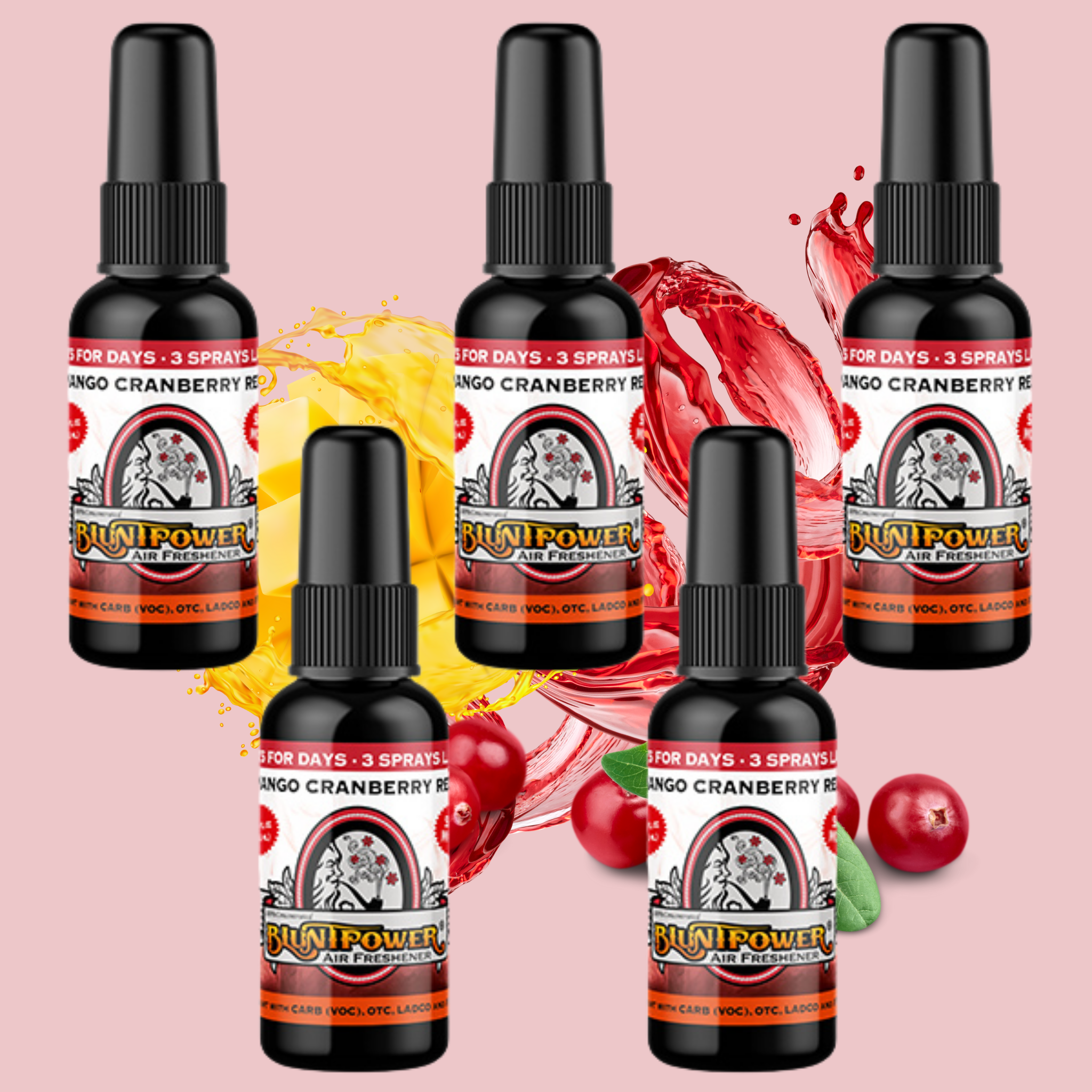 Mango Cranberry Red Air Freshener Spray - BluntPower Air Freshener