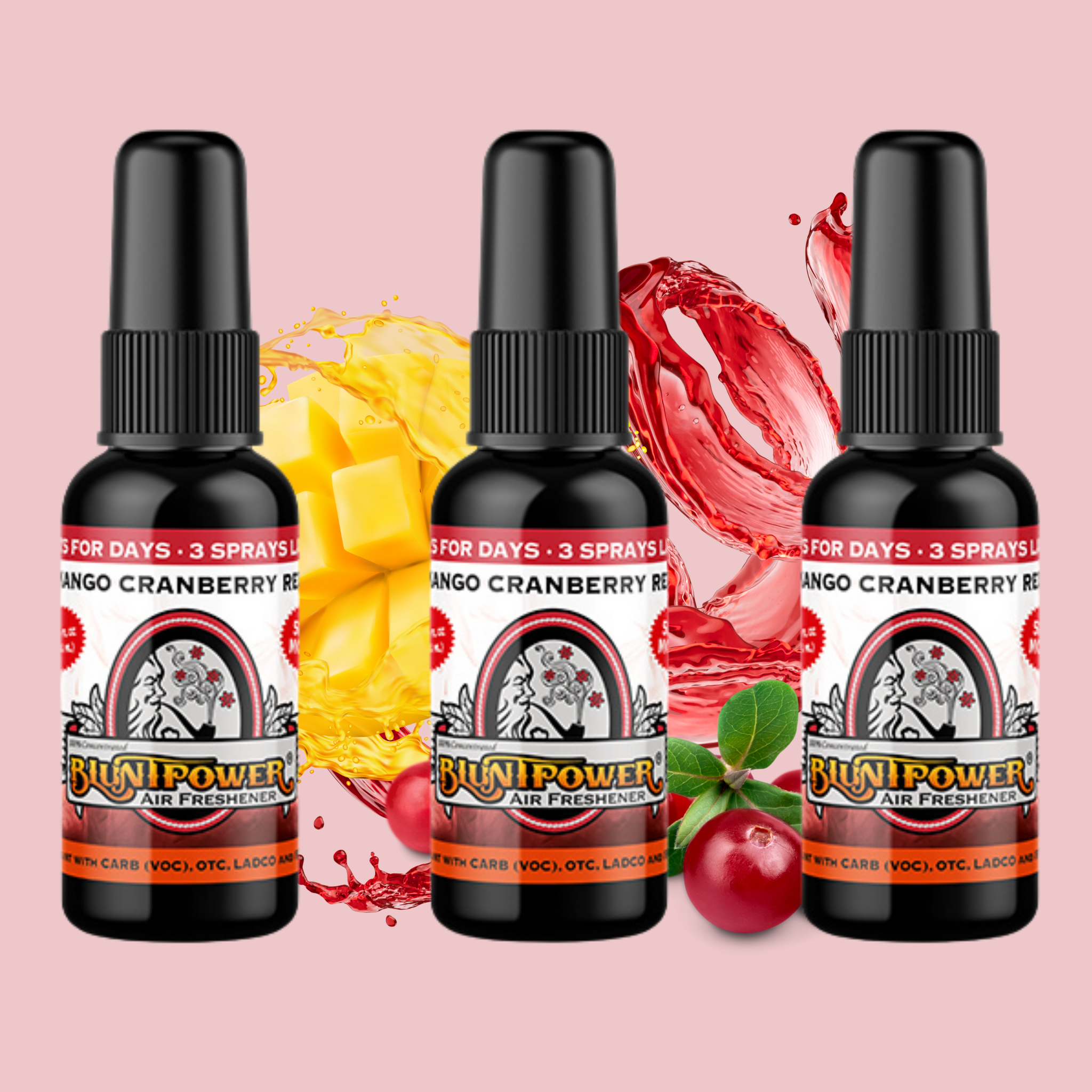 Mango Cranberry Red Air Freshener Spray - BluntPower Air Freshener