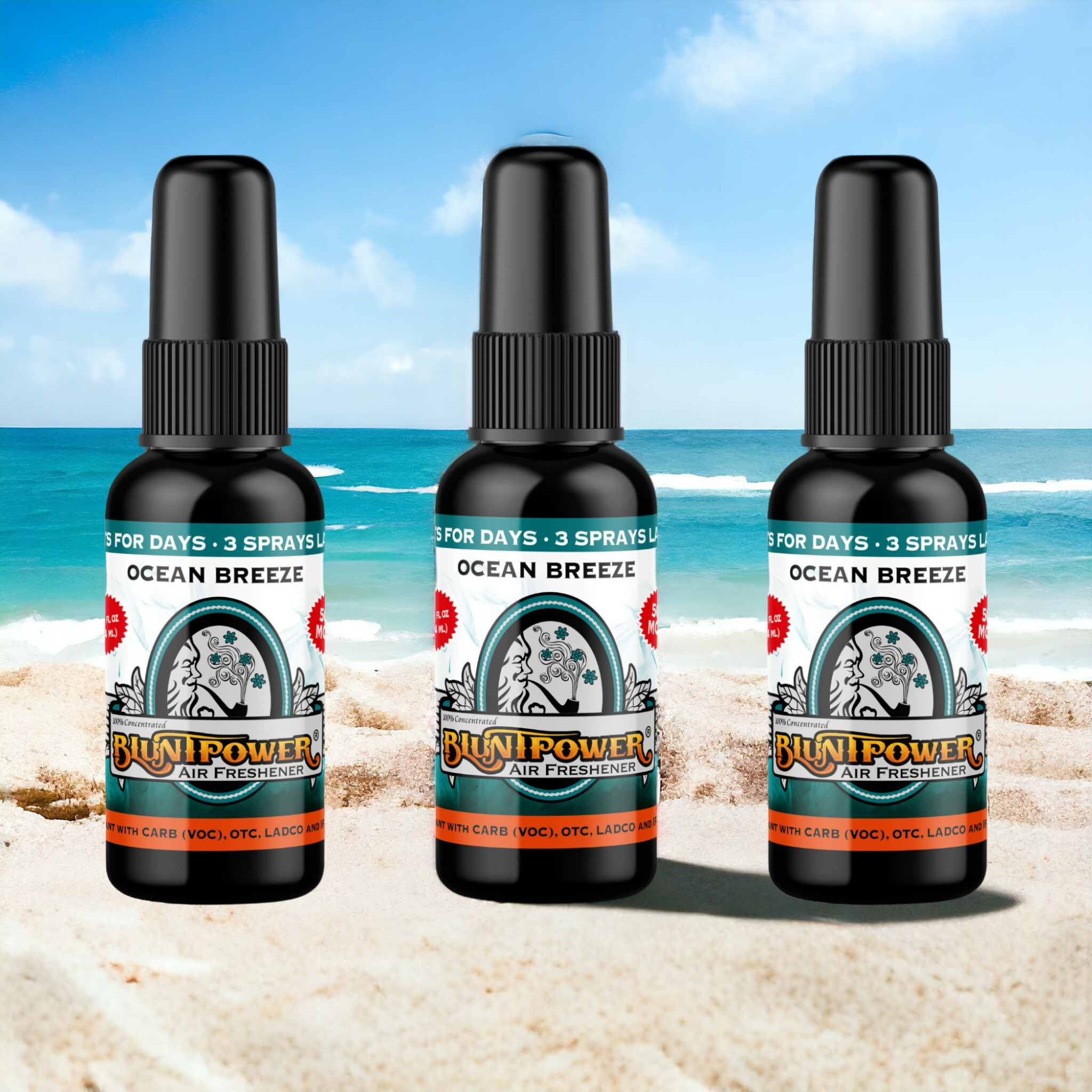 Ocean Breeze Spray Air Freshener Spray - BluntPower Air Freshener