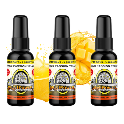 Mango Passion Yellow Air Freshener Bundle (3 Pack) - BluntPower Air Freshener