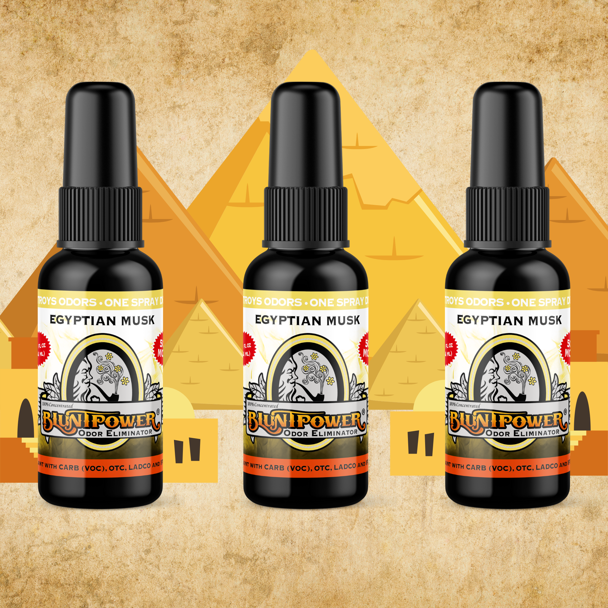 Egyptian Musk Spray Air Freshener Bundle (3 Pack) - BluntPower Air Freshener