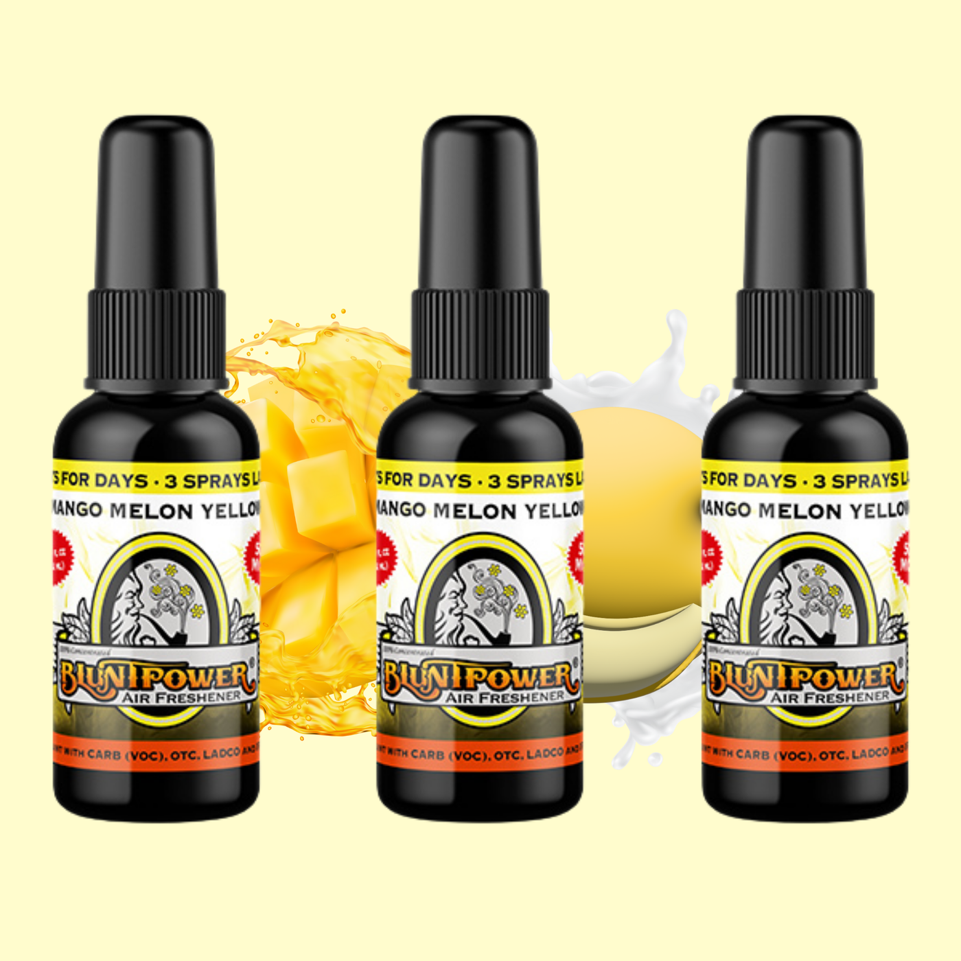 Mango Melon Yellow Air Freshener Spray