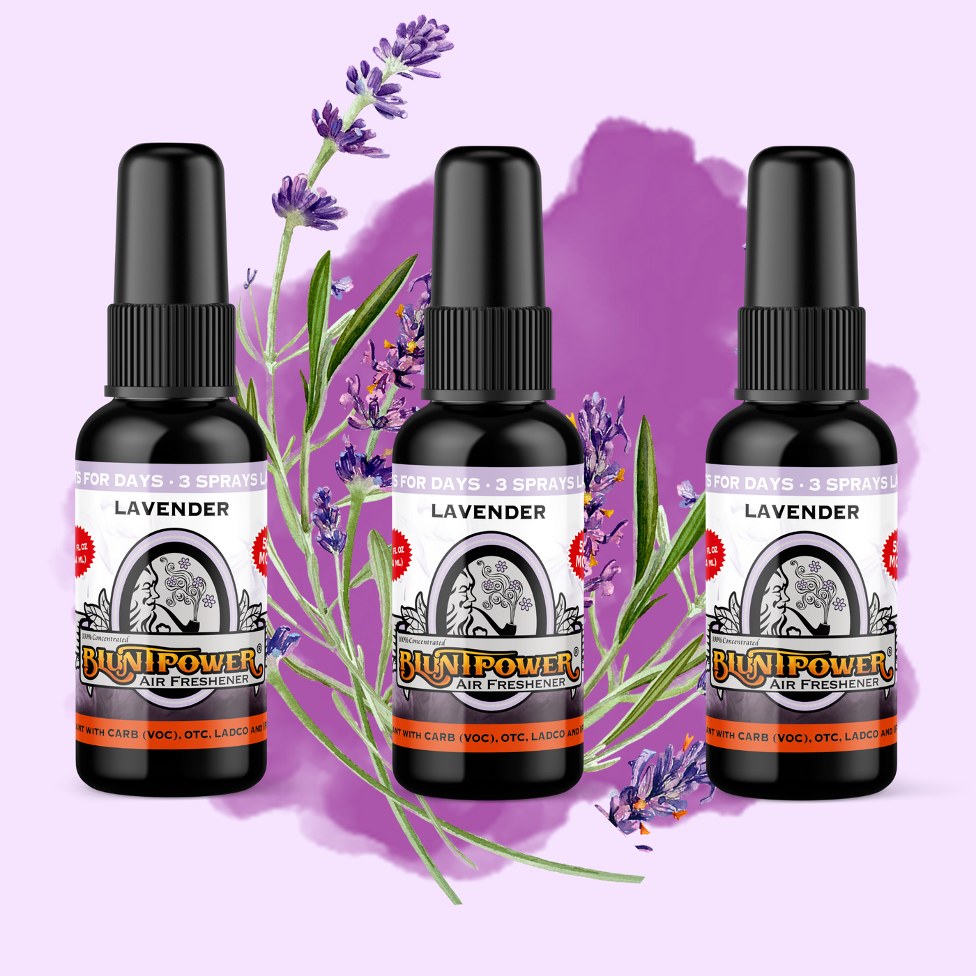 Lavender Spray Air Freshener Bundle (3 Pack) - BluntPower Air Freshener