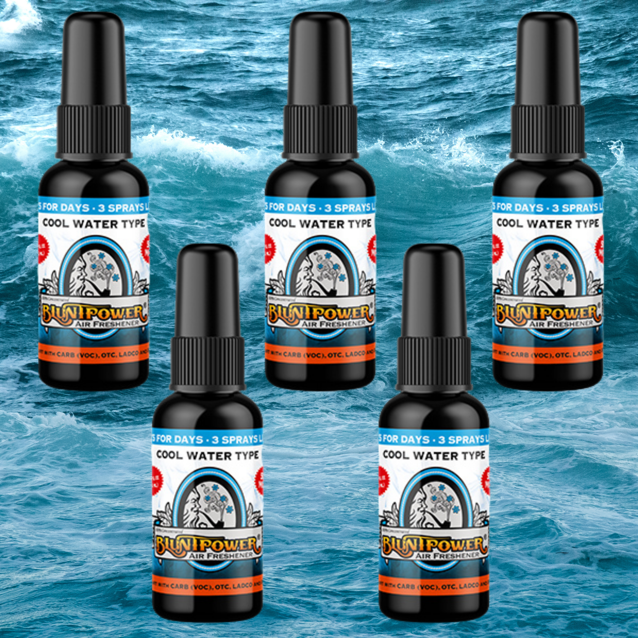 Cool Water Air Freshener Spray - BluntPower Air Freshener