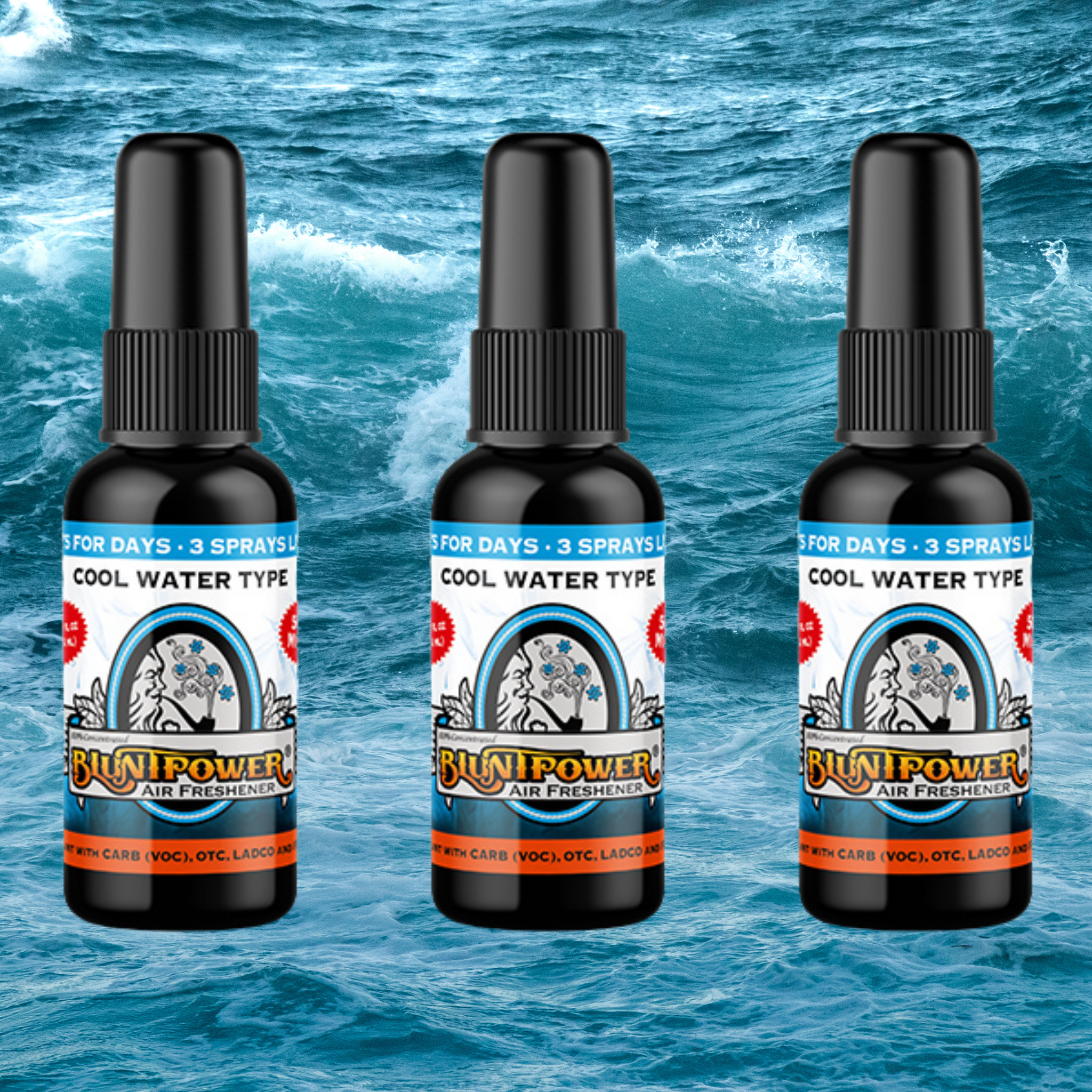 Cool Water Air Freshener Spray - BluntPower Air Freshener