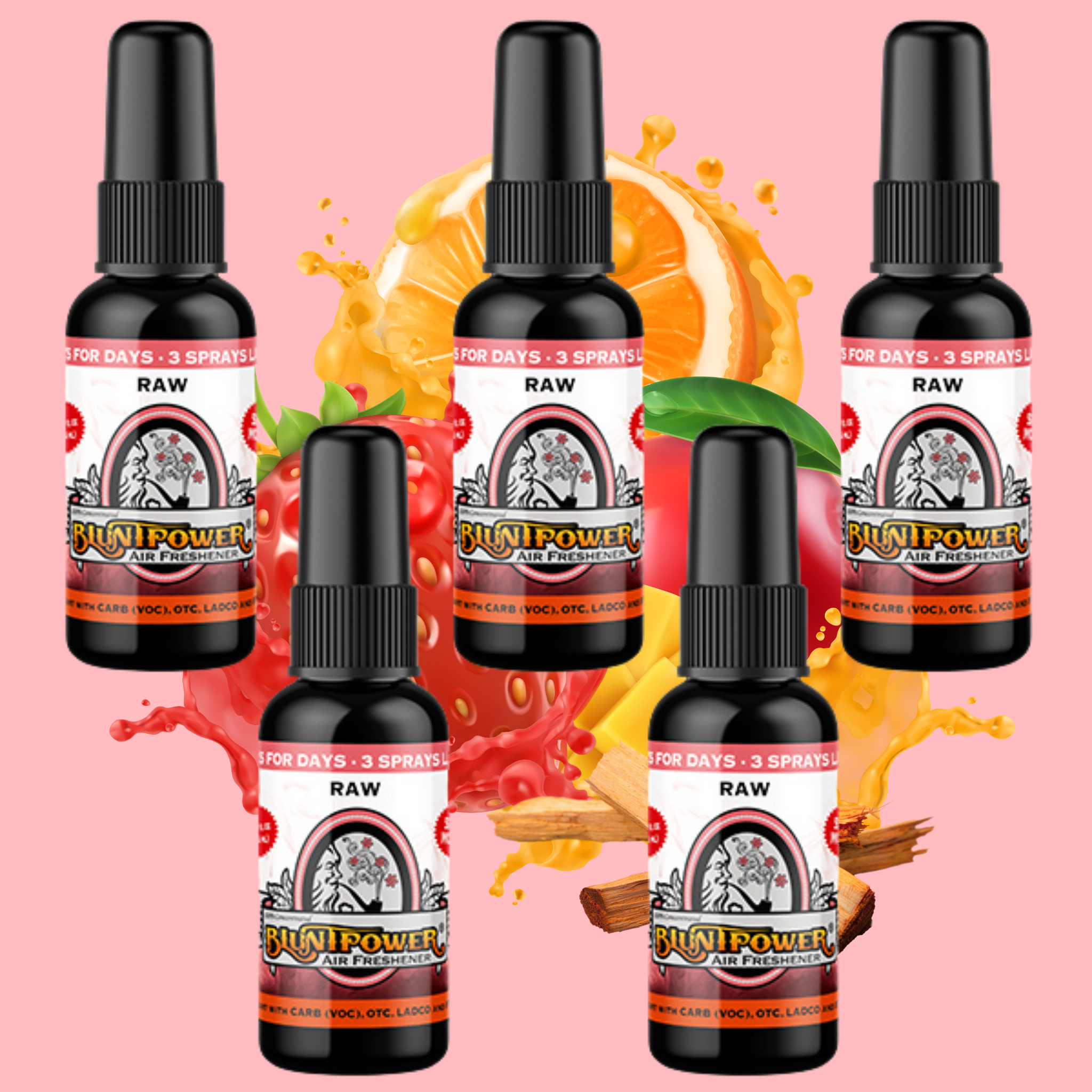 Raw Air Freshener Bundle (5 Pack) - BluntPower Air Freshener