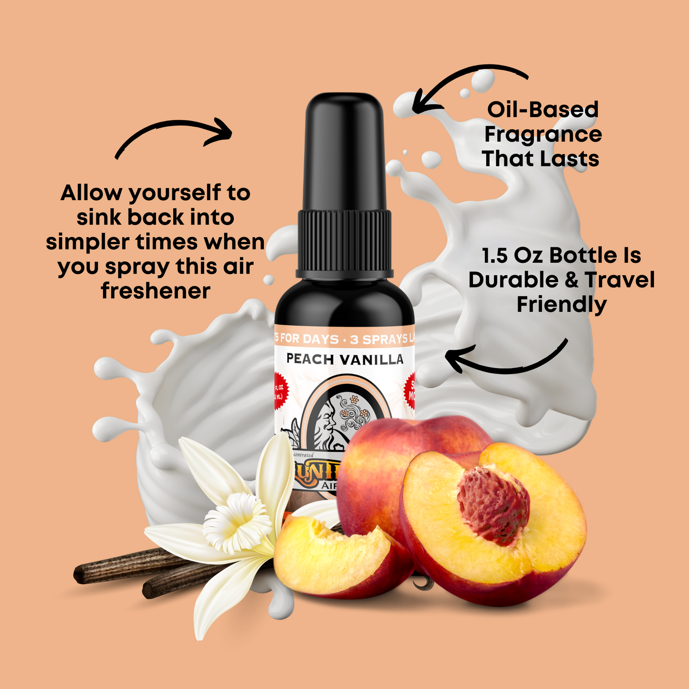 Peach Vanilla Air Freshener Spray