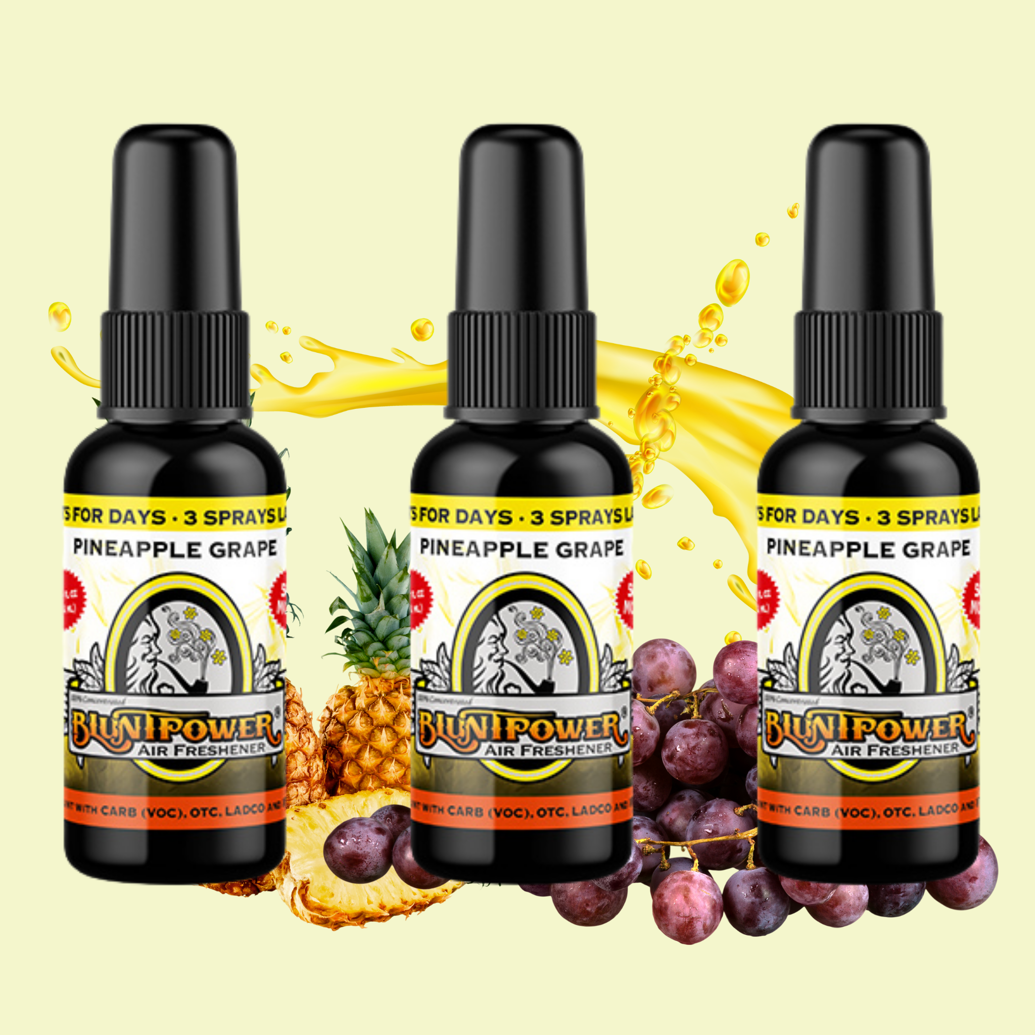 Pineapple Grape Air Freshener Spray - BluntPower Air Freshener
