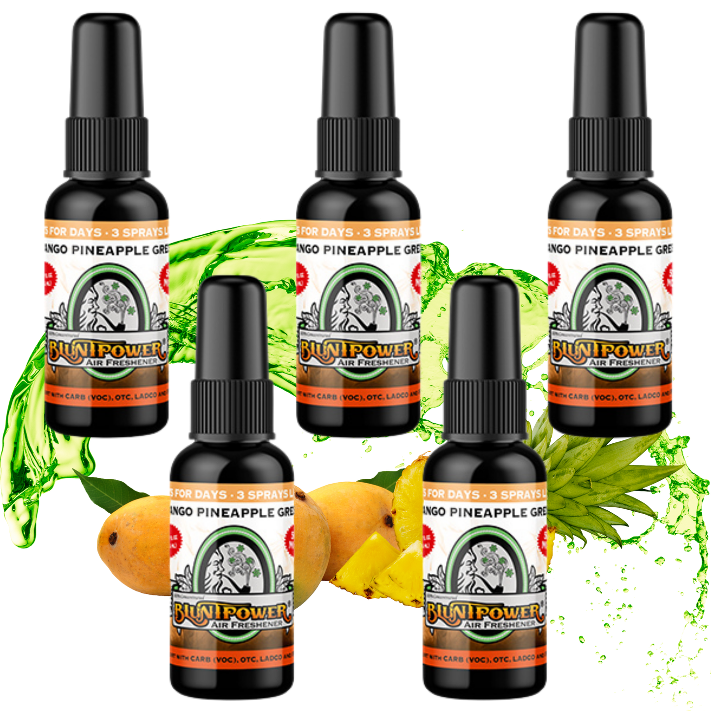 Mango Pineapple Green Air Freshener Spray - BluntPower Air Freshener
