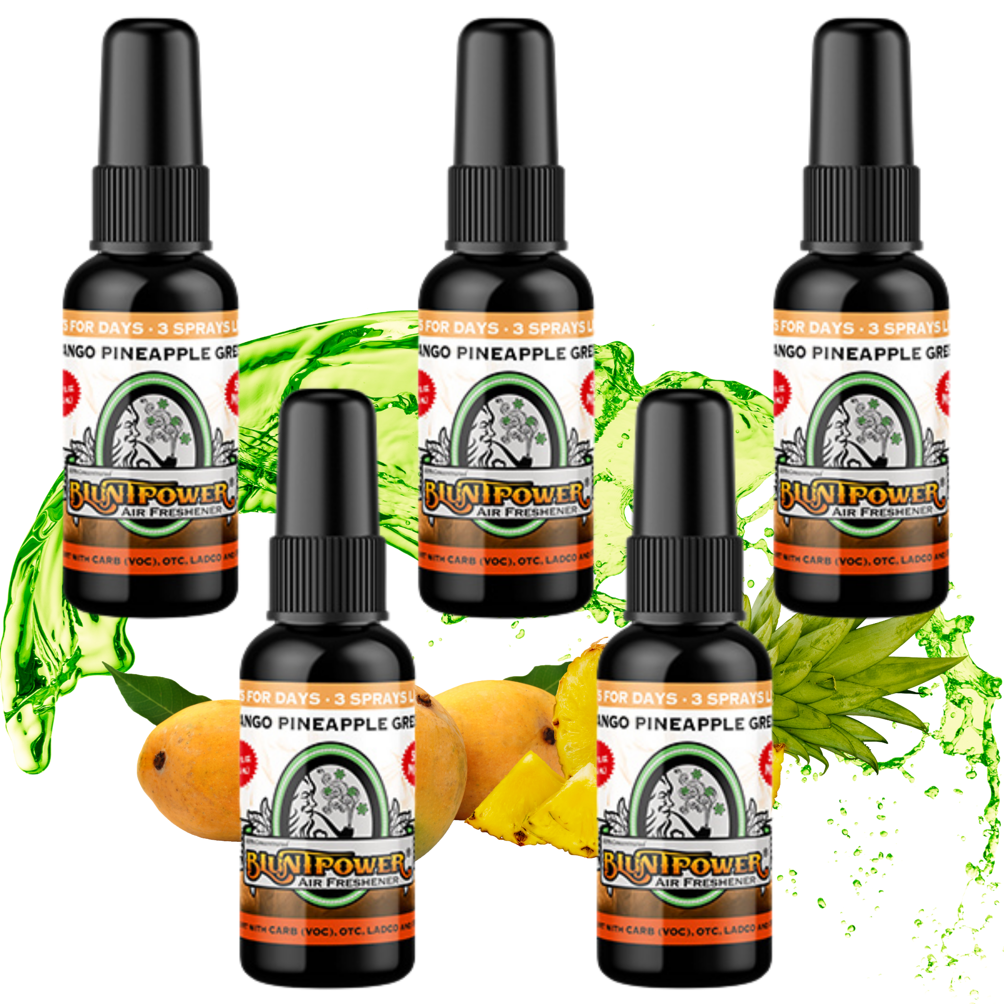 Mango Pineapple Green Air Freshener Spray - BluntPower Air Freshener