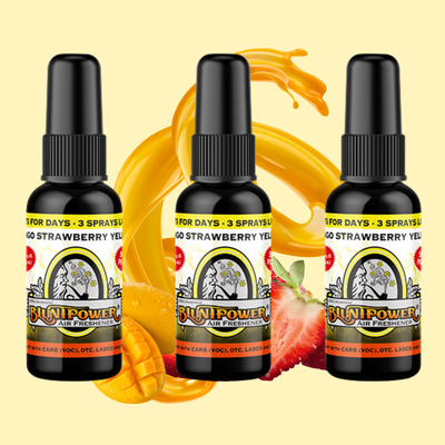 Mango Strawberry Yellow Air Freshener Spray