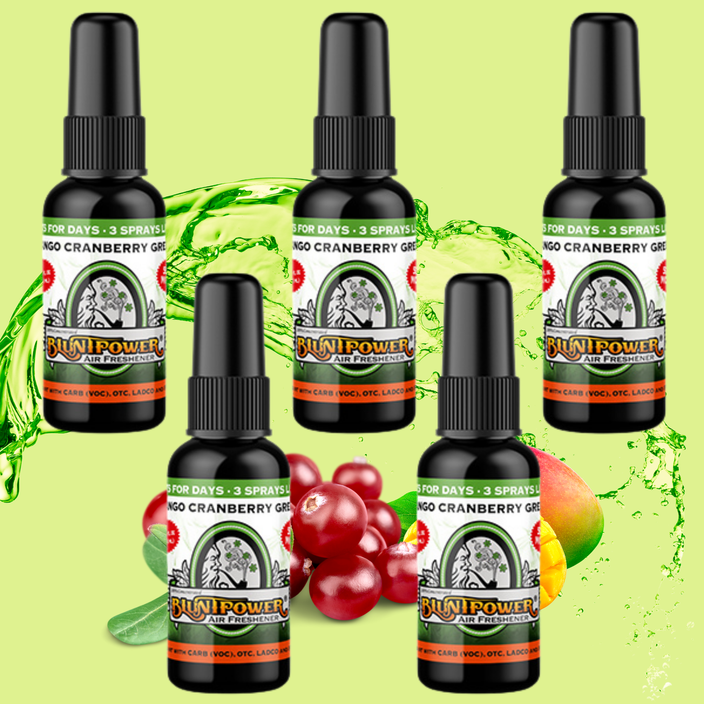 Mango Cranberry Green Air Freshener Spray