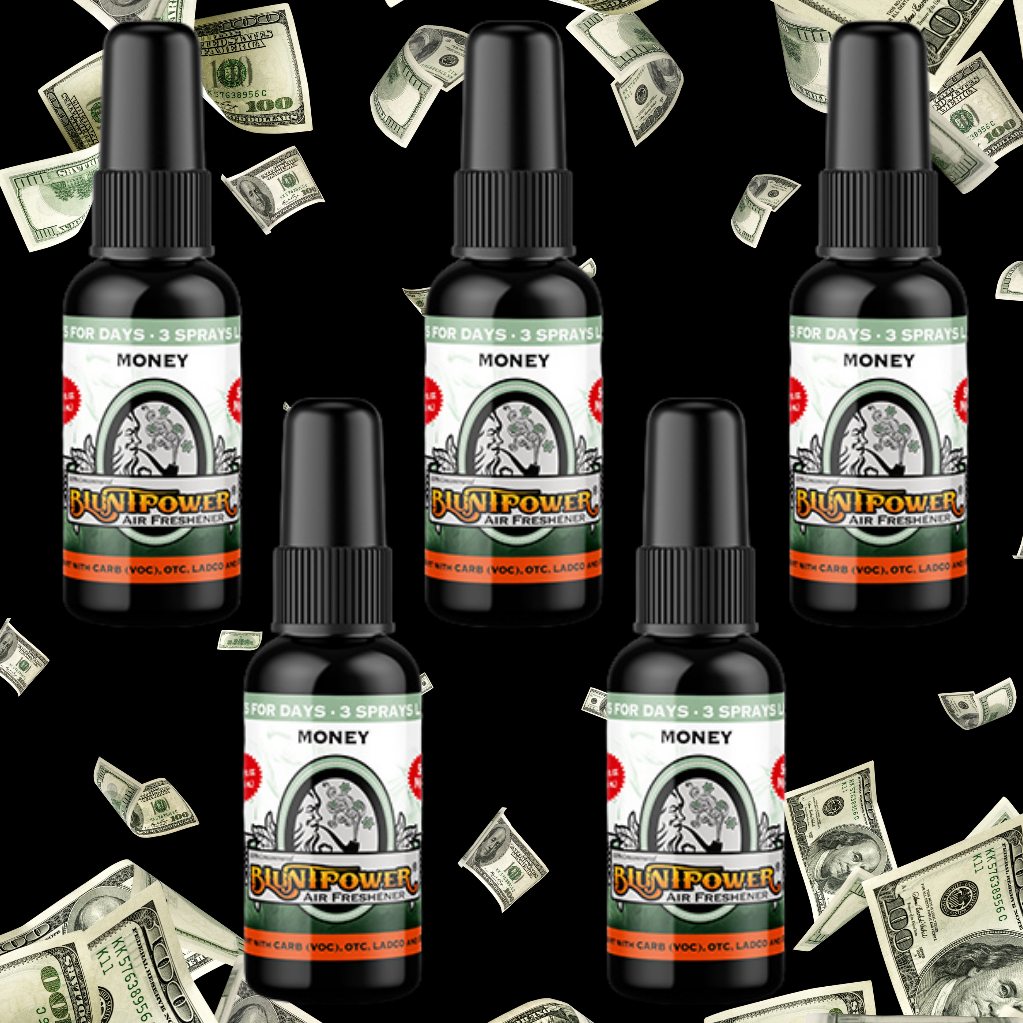 Money Air Freshener Spray - BluntPower Air Freshener
