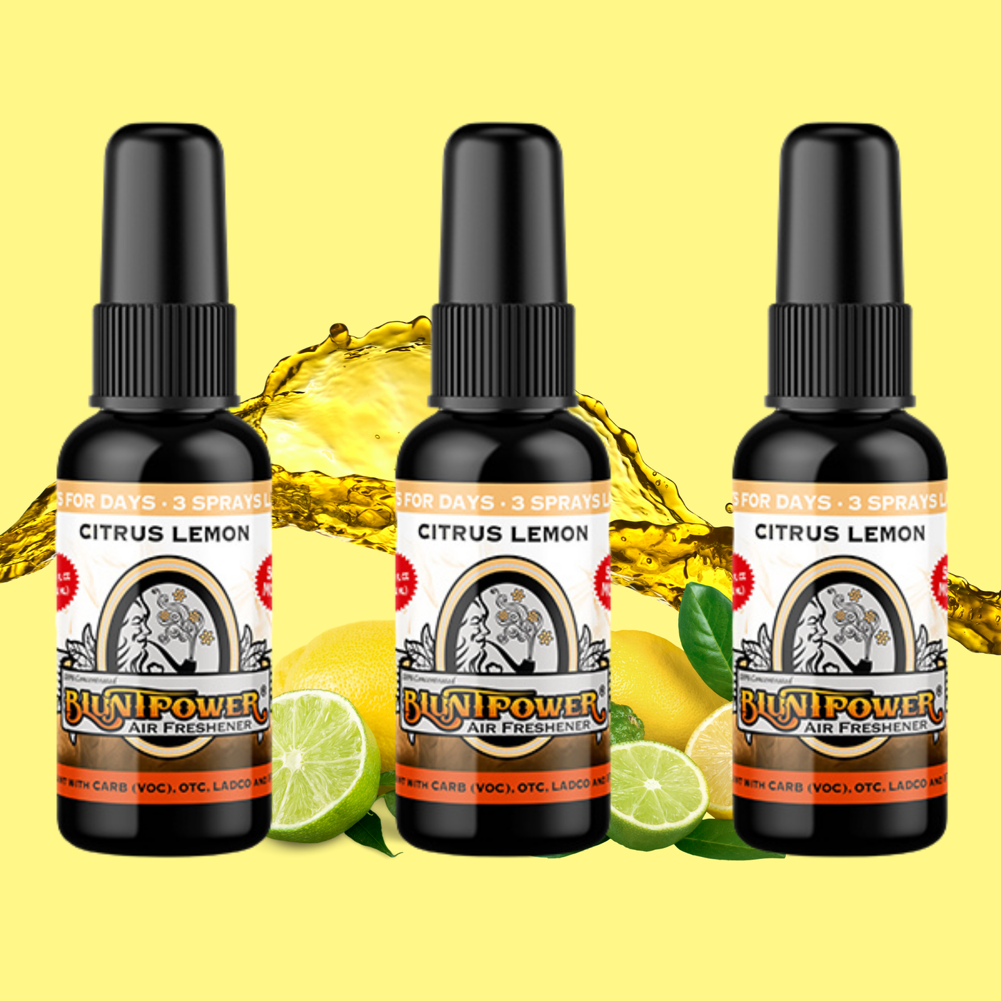 Citrus Lemon Air Freshener Spray - BluntPower Air Freshener