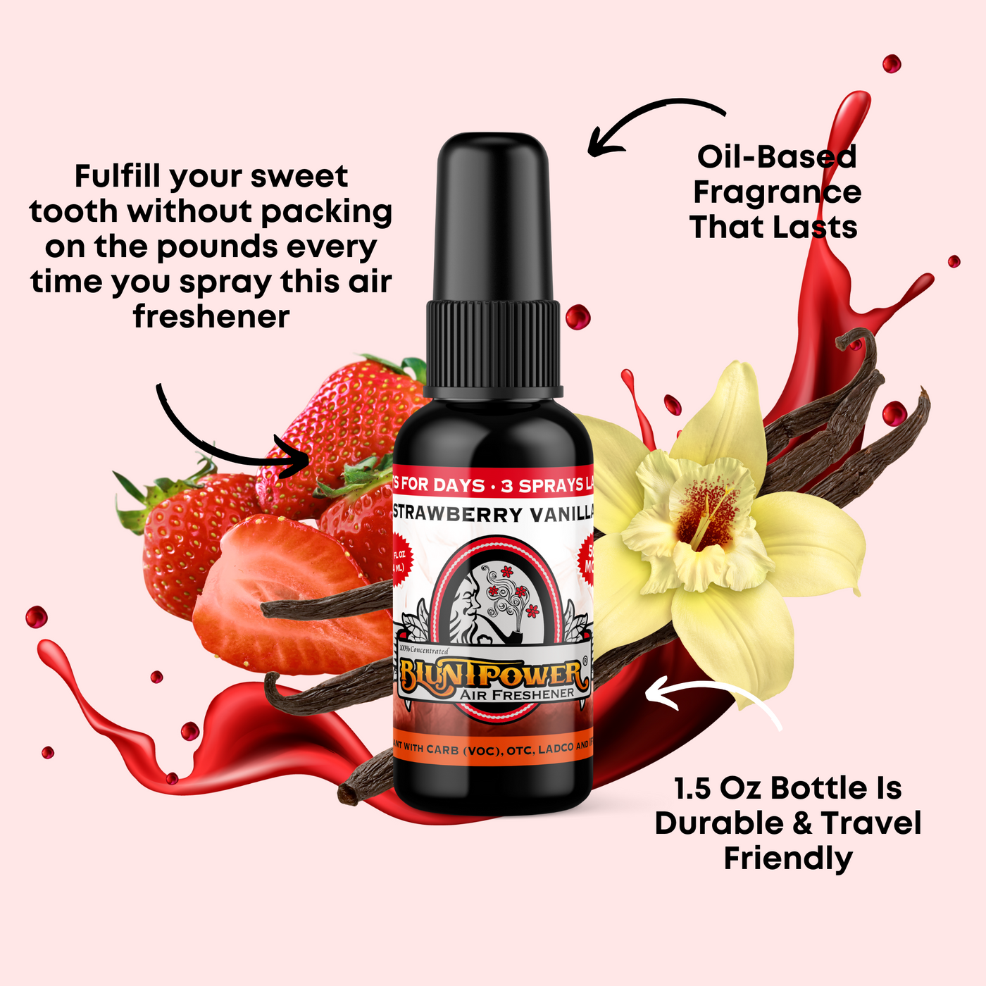 Strawberry Vanilla Air Freshener Spray