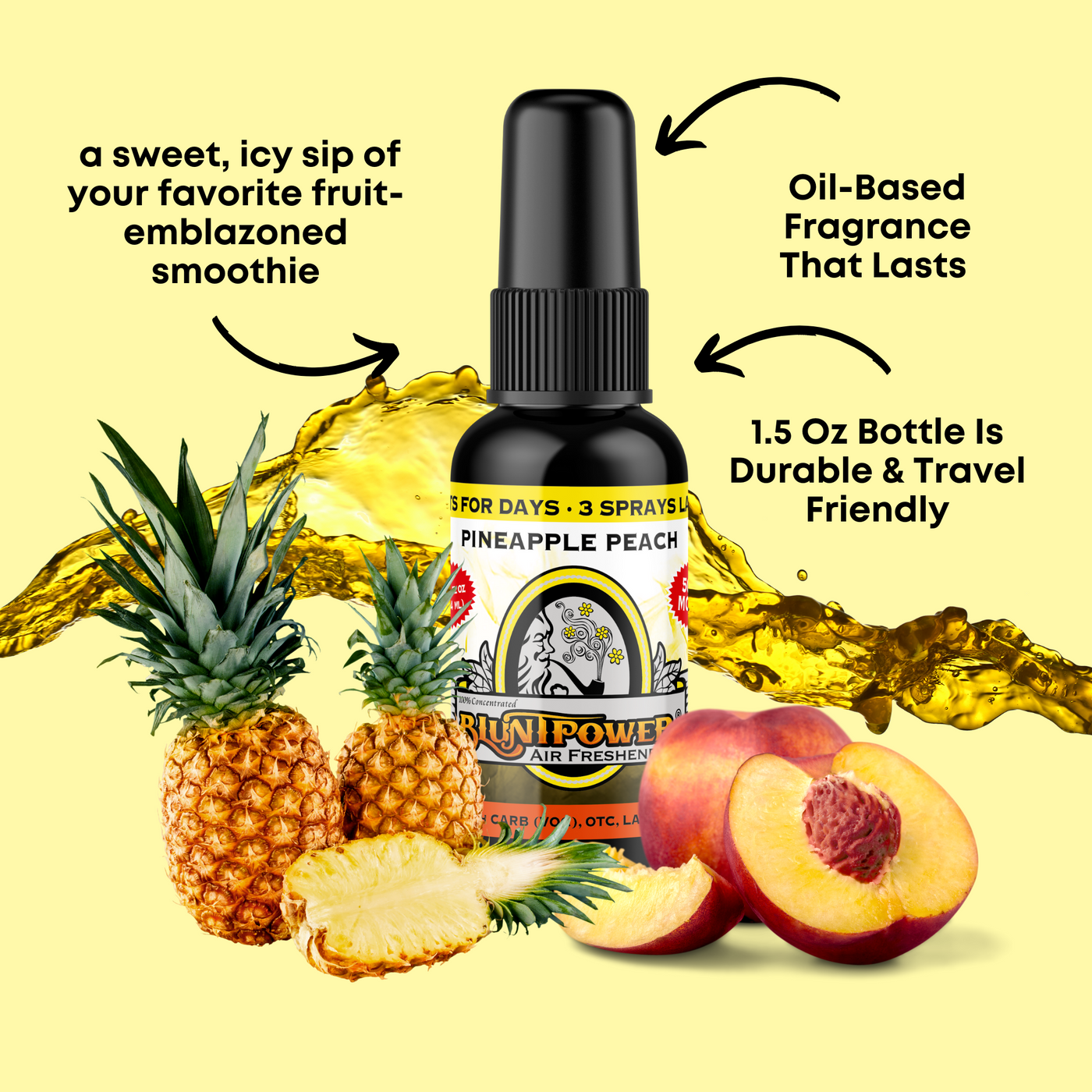 Pineapple Peach Air Freshener Spray