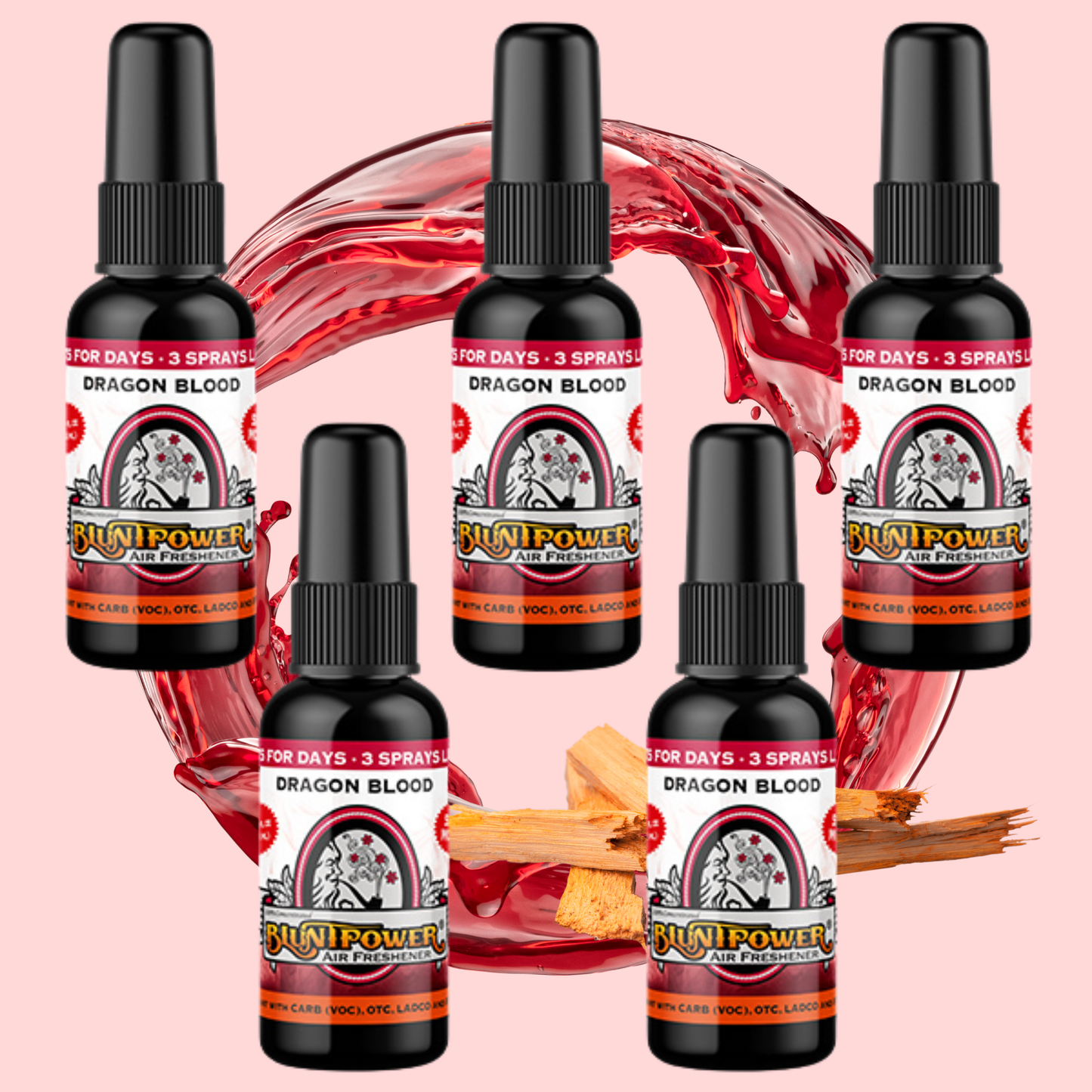 Dragon Blood Spray Air Freshener Bundle (5 Pack) - BluntPower Air Freshener