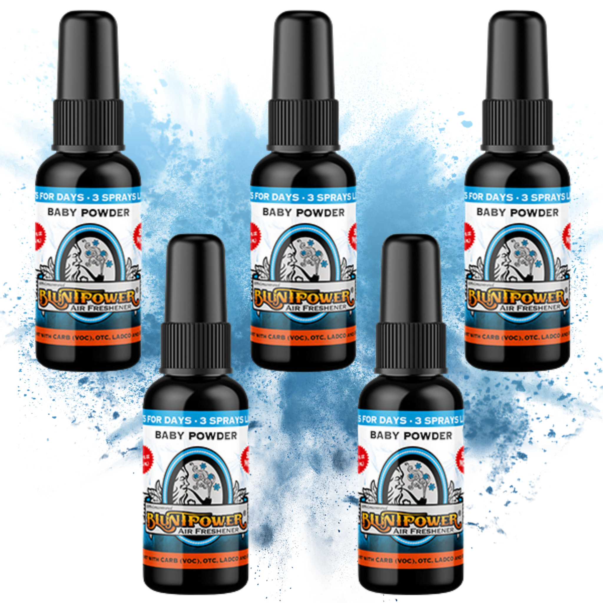 Baby Powder Odor Eliminator Spray - BluntPower Air Freshener