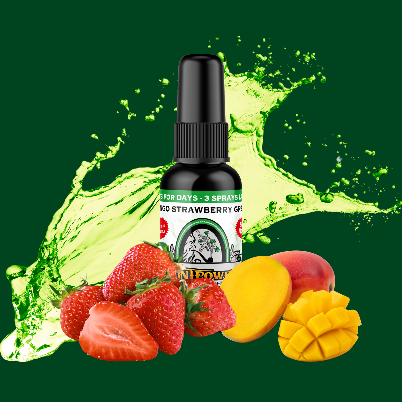 Mango Strawberry Green Air Freshener Spray
