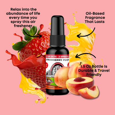 Strawberry Peach Air Freshener Spray