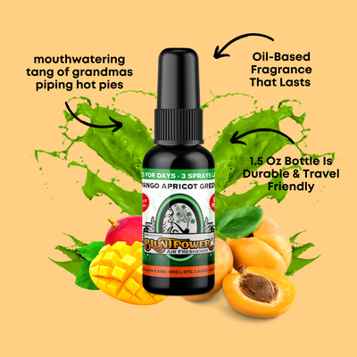 Mango Apricot Green Air Freshener Spray - BluntPower Air Freshener