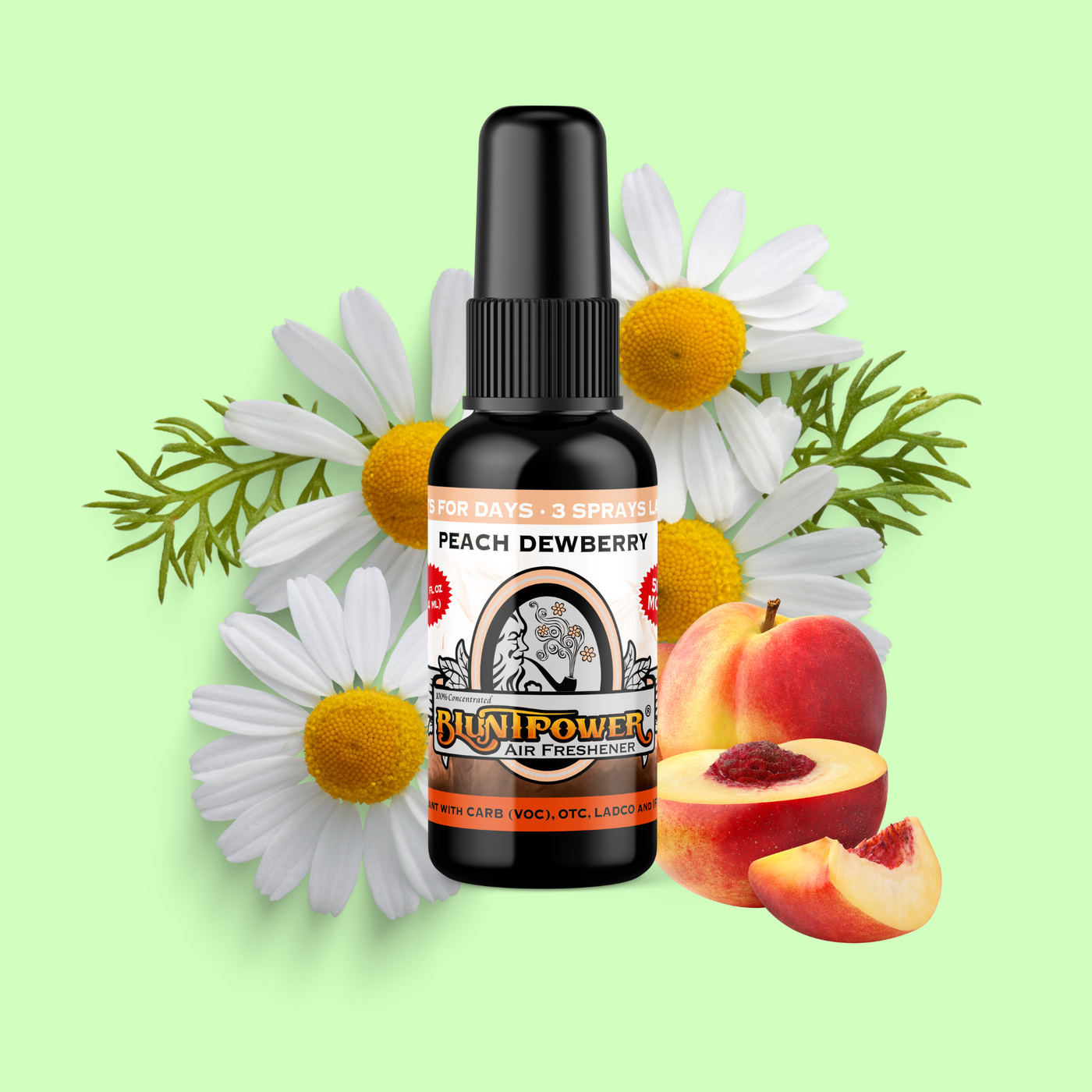 Peach Dewberry Air Freshener Spray - BluntPower Air Freshener