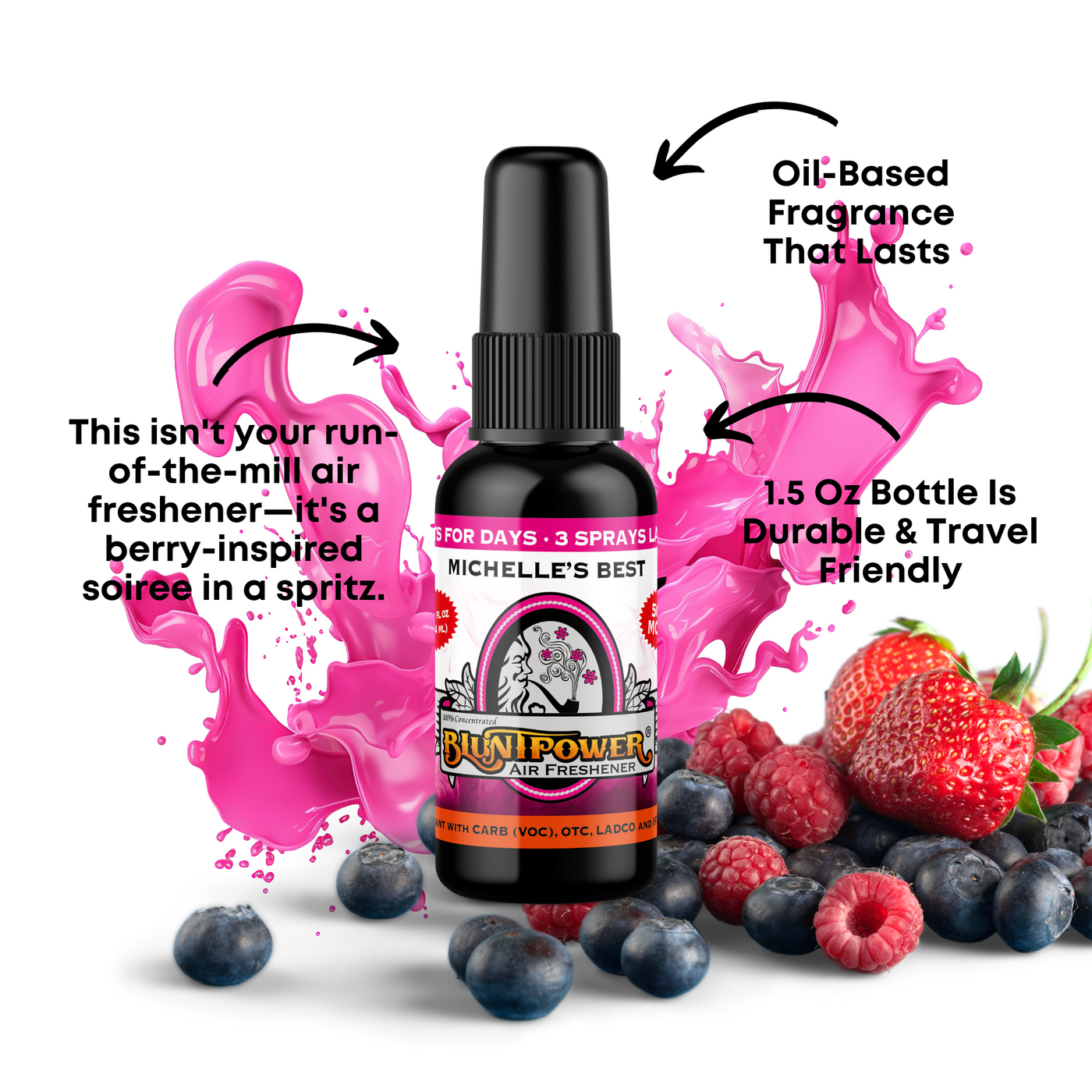 Michelles Best Air Freshener Spray - BluntPower Air Freshener