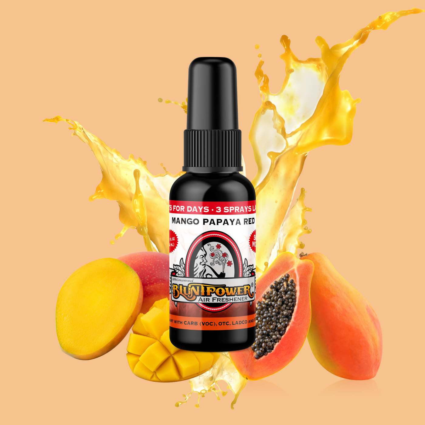 Mango Papaya Red Air Freshener Spray