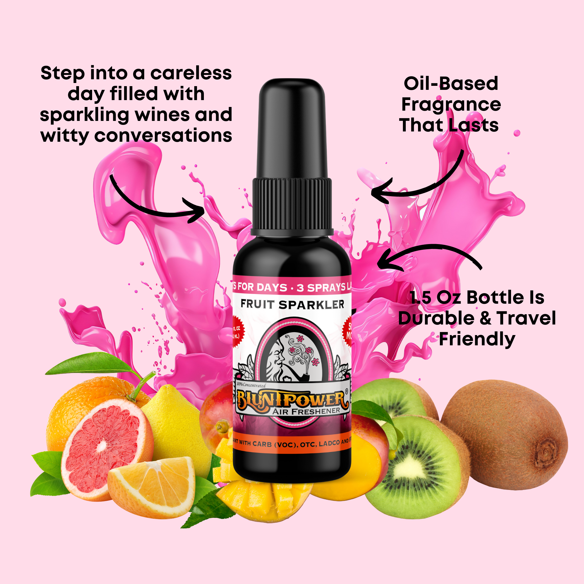 Fruit Sparkler Air Freshener Spray - BluntPower Air Freshener