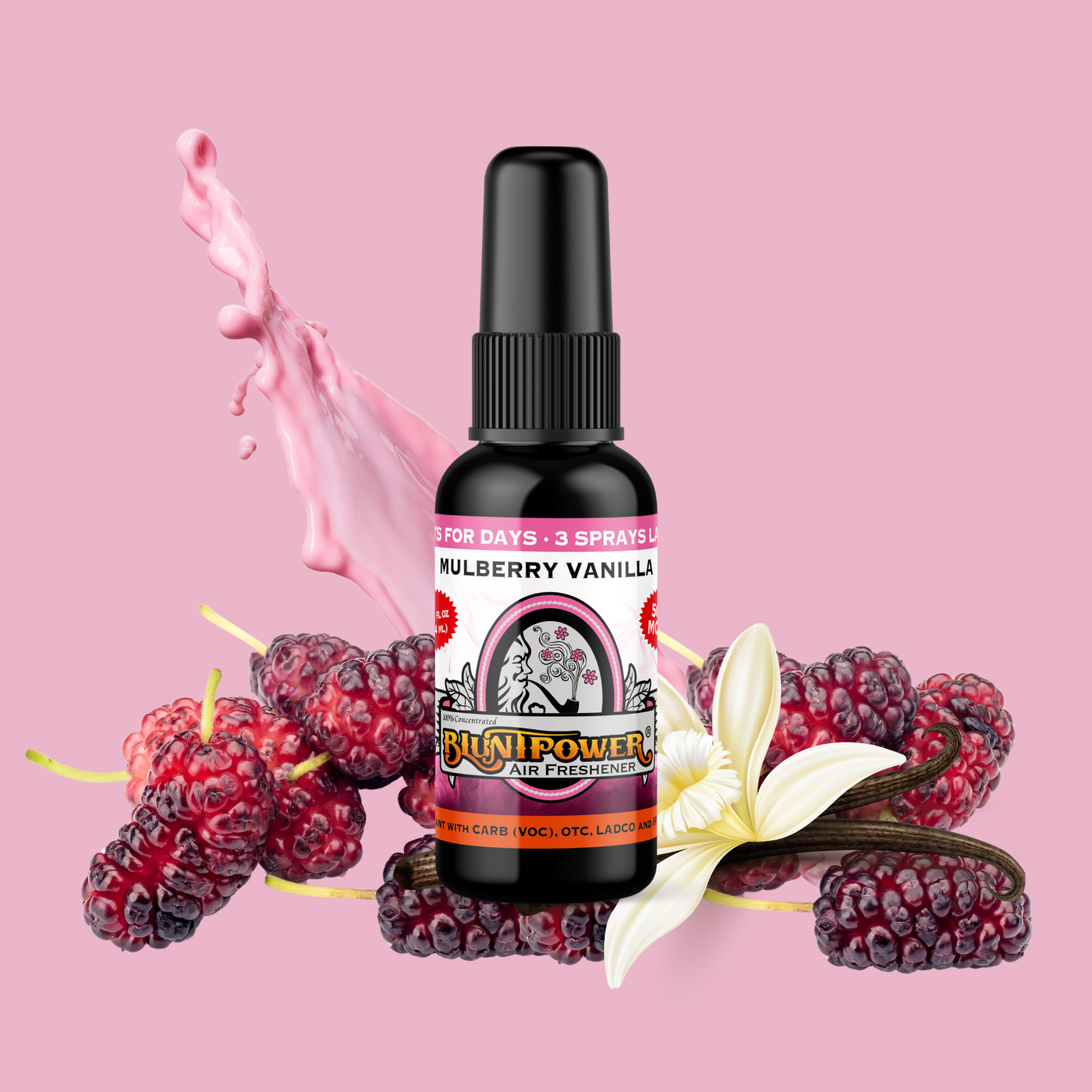 Mulberry Vanilla Air Freshener Spray - BluntPower Air Freshener