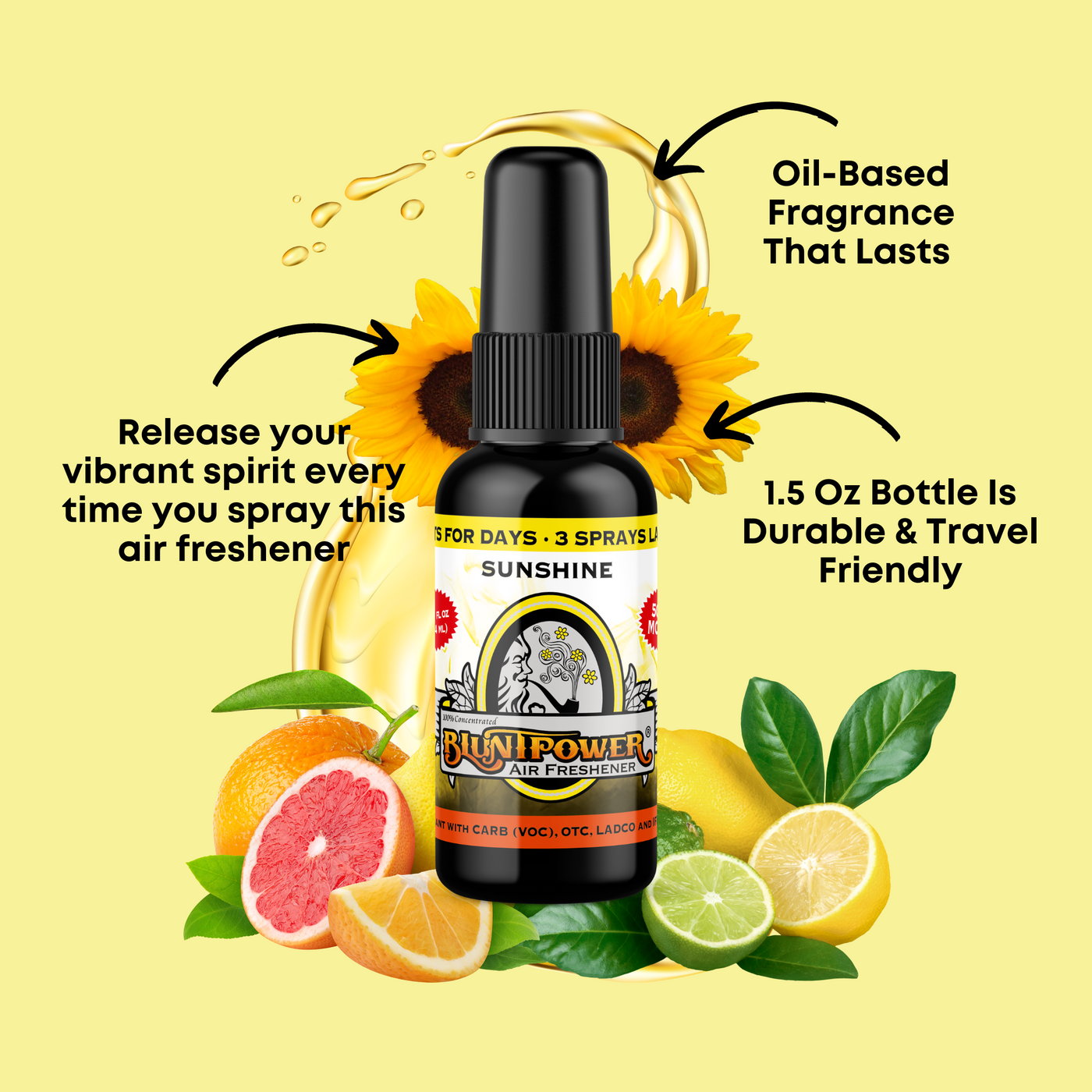 Sunshine Air Freshener Spray - BluntPower Air Freshener