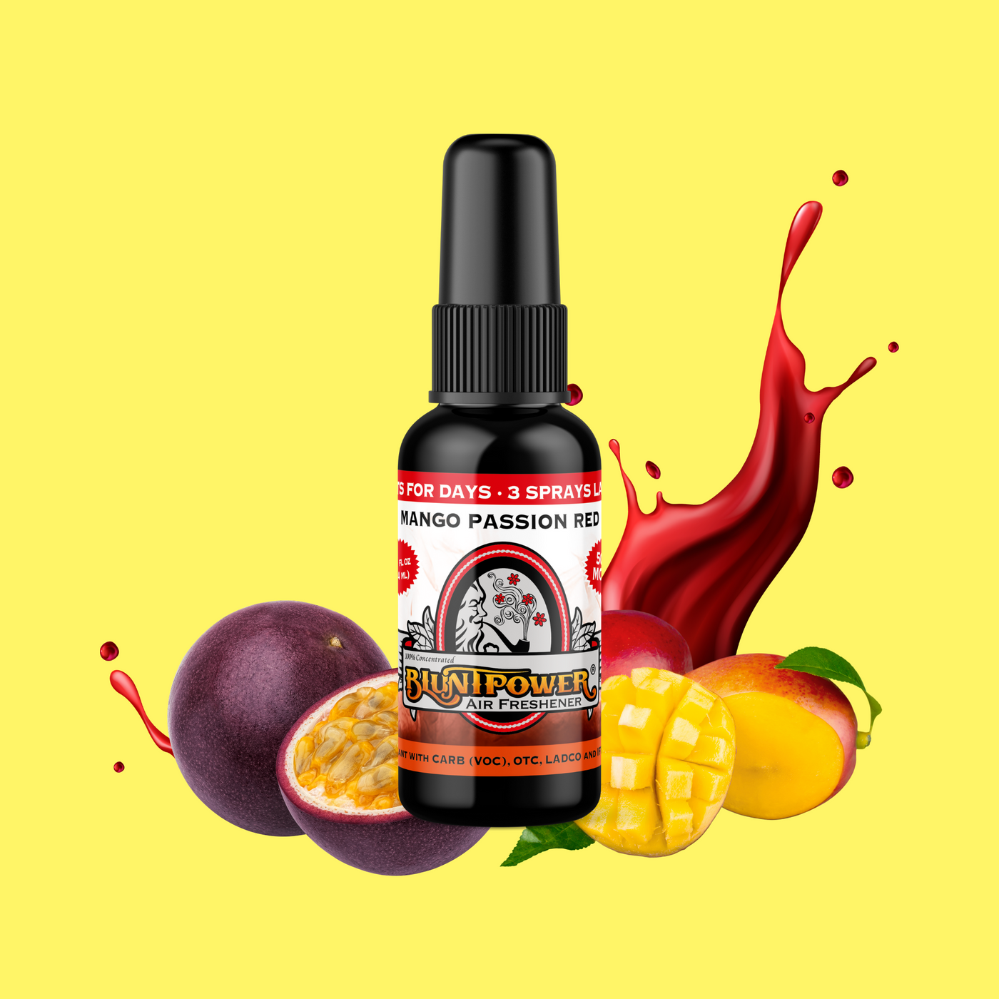 Mango Passion Red Air Freshener Spray - BluntPower Air Freshener