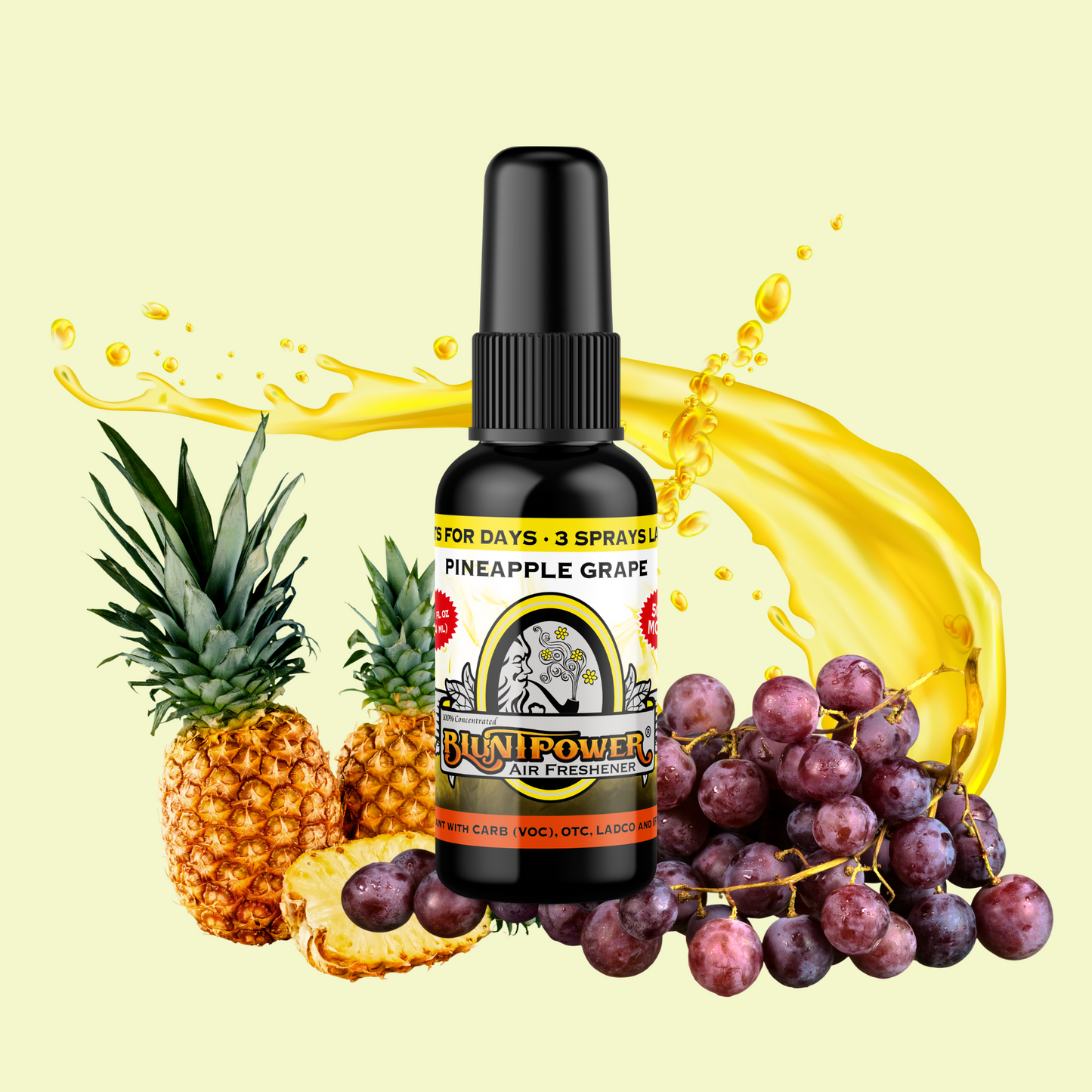 Pineapple Grape Air Freshener Spray - BluntPower Air Freshener