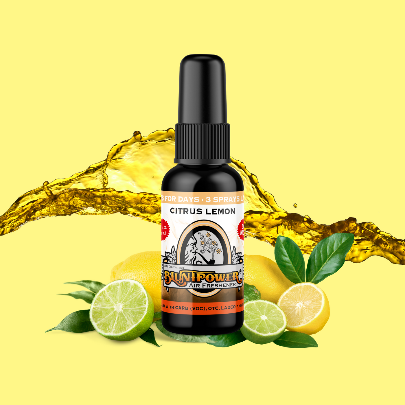 Citrus Lemon Air Freshener Spray - BluntPower Air Freshener