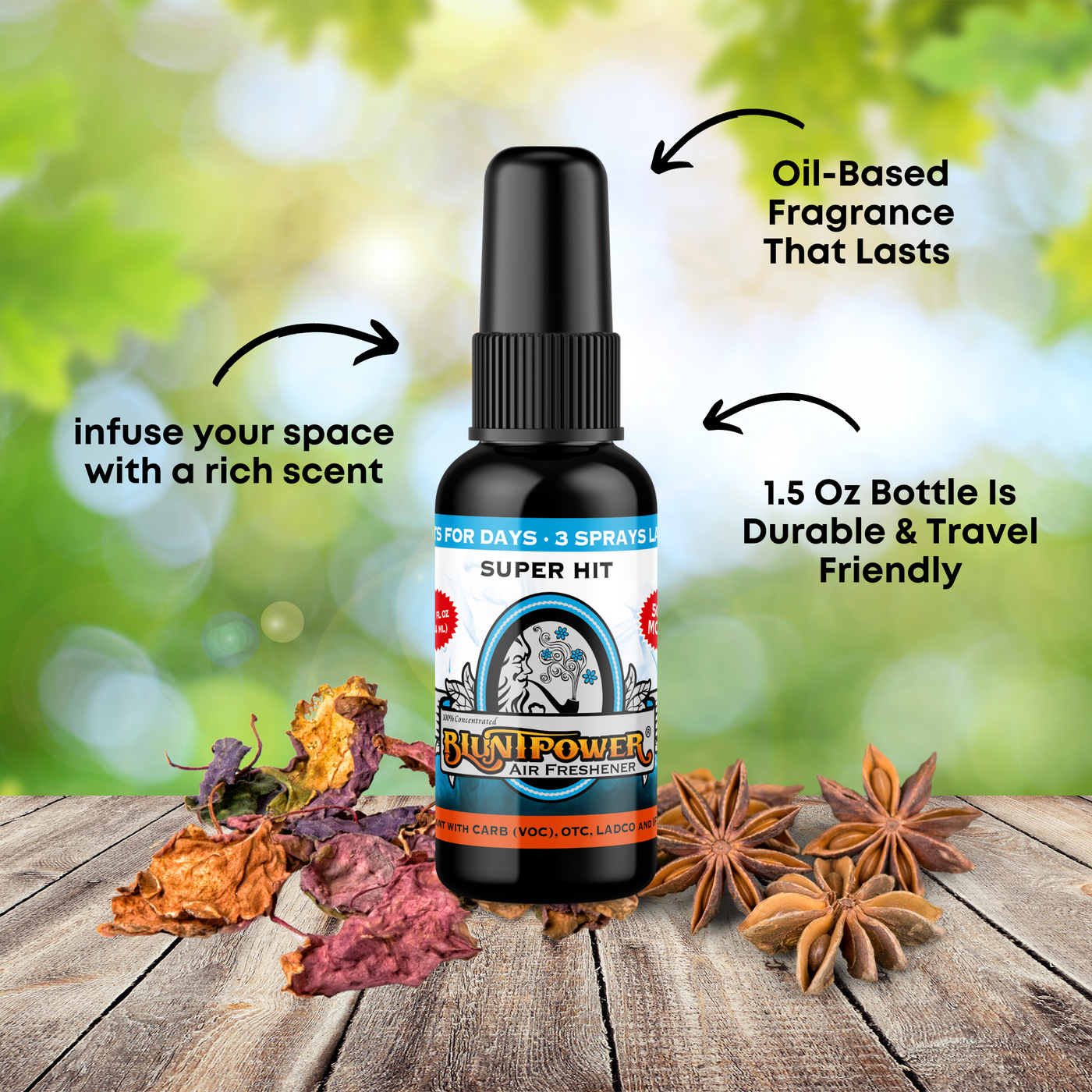 Super Hit Air Freshener Spray - BluntPower Air Freshener