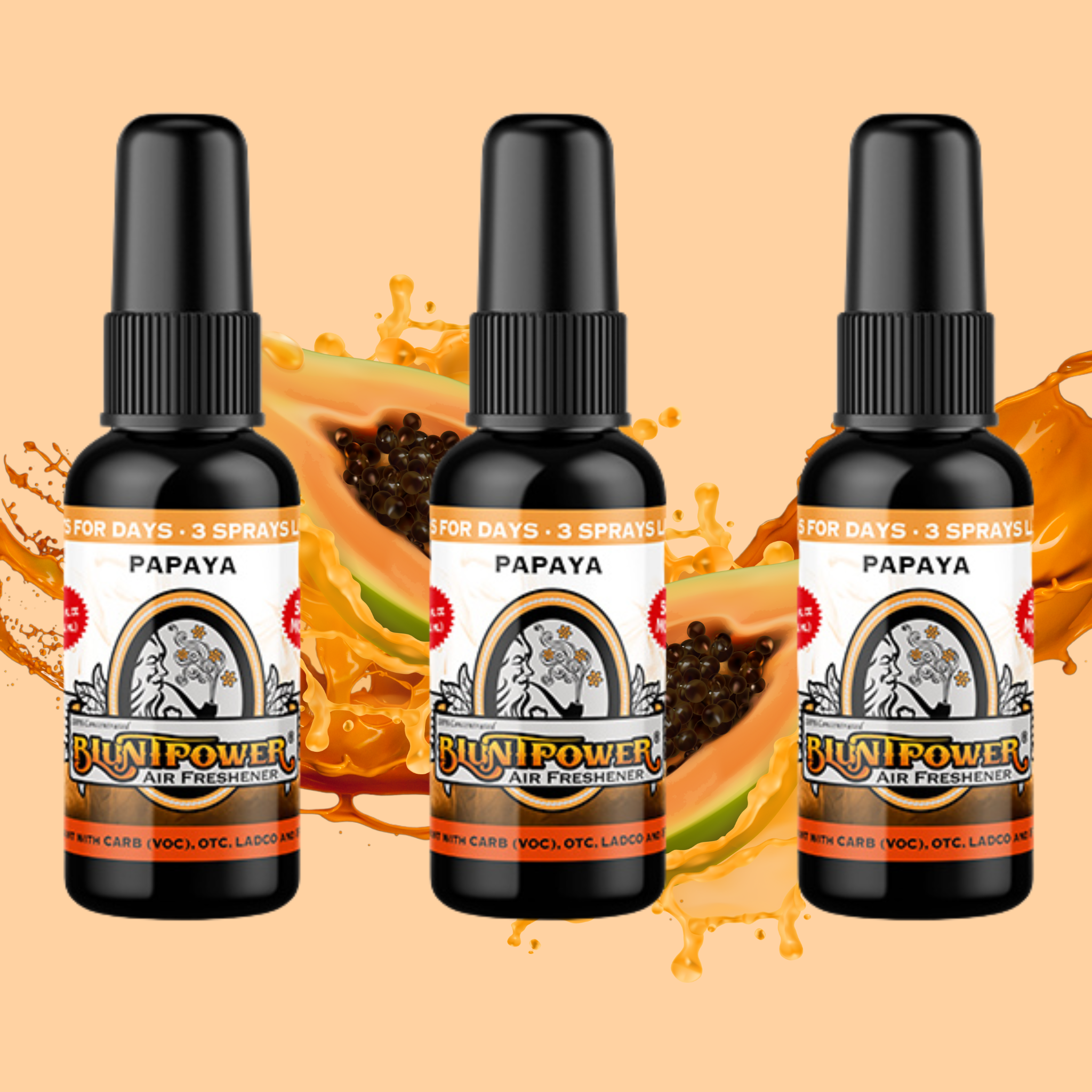 Papaya Air Freshener Spray - BluntPower Air Freshener