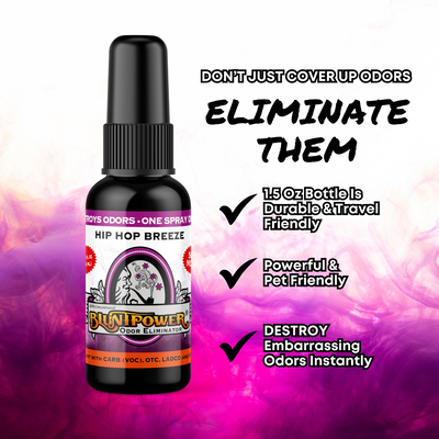 Hip Hop Breeze Odor Eliminator Spray - BluntPower Air Freshener