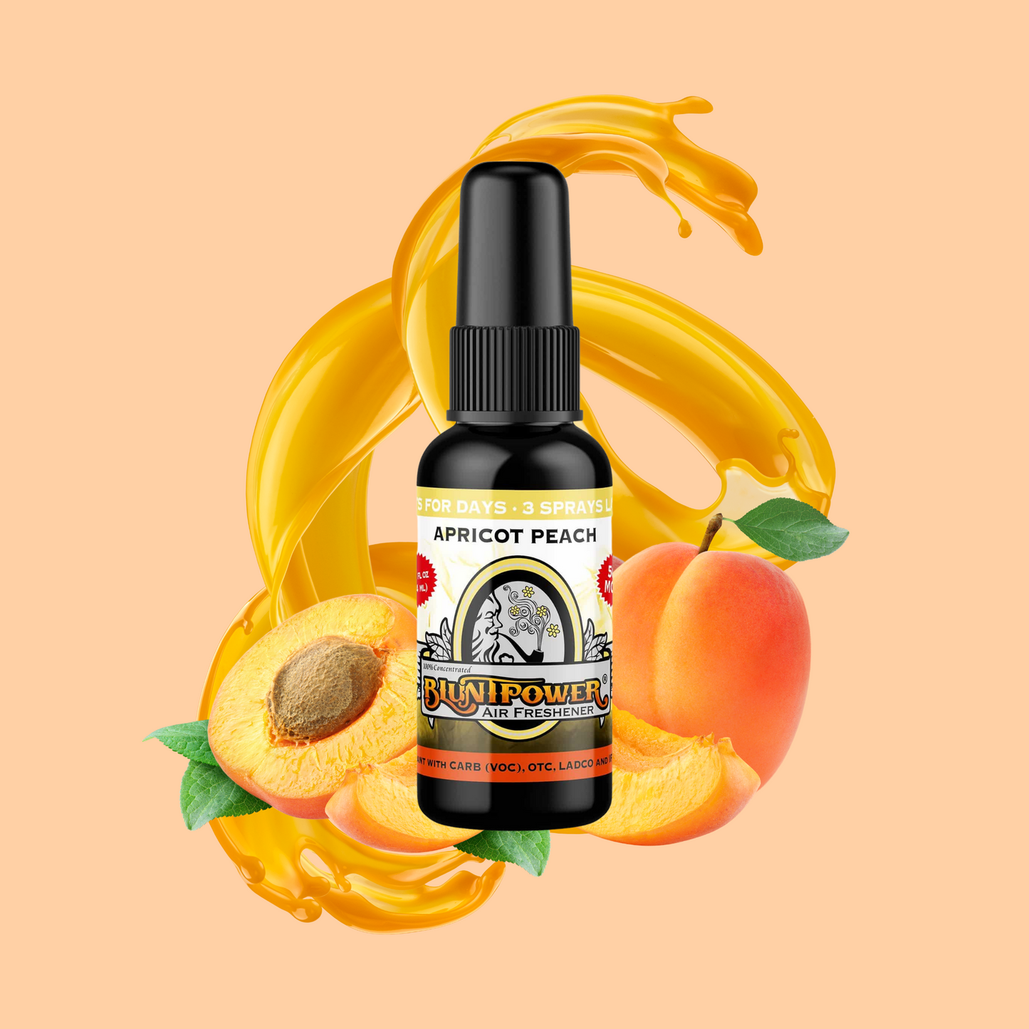 Apricot Peach Air Freshener Spray - BluntPower Air Freshener