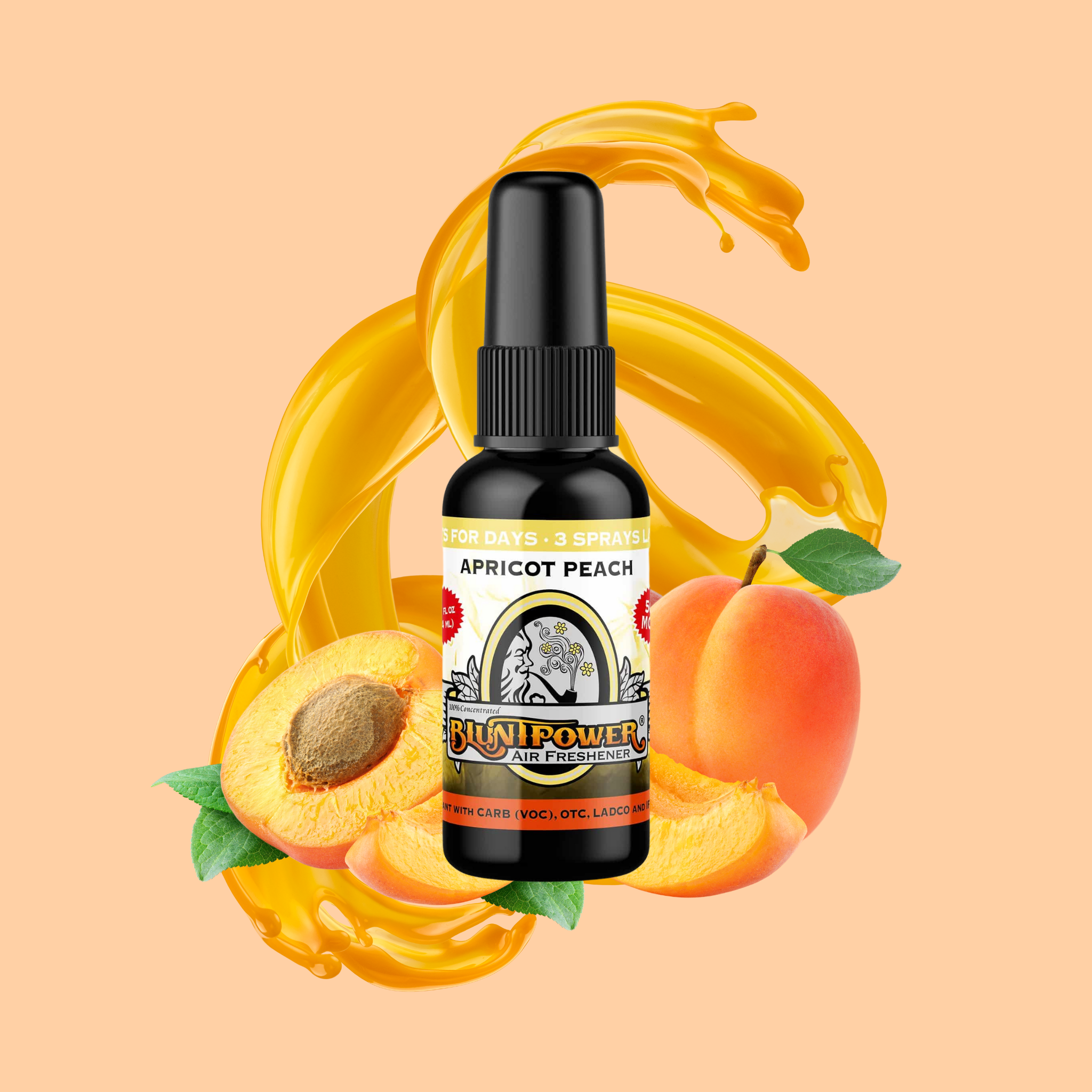 Apricot Peach Air Freshener Spray - BluntPower Air Freshener