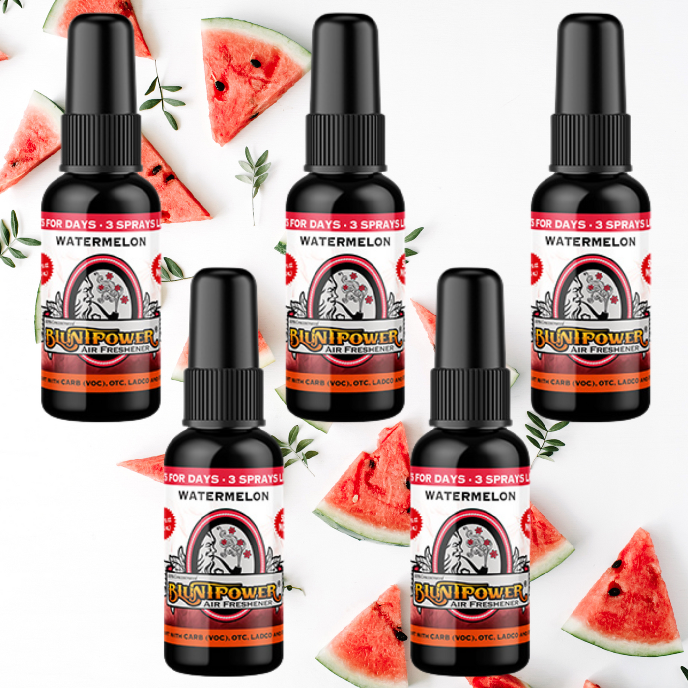 Watermelon Spray Air Freshener Bundle (5 Pack) - BluntPower Air Freshener