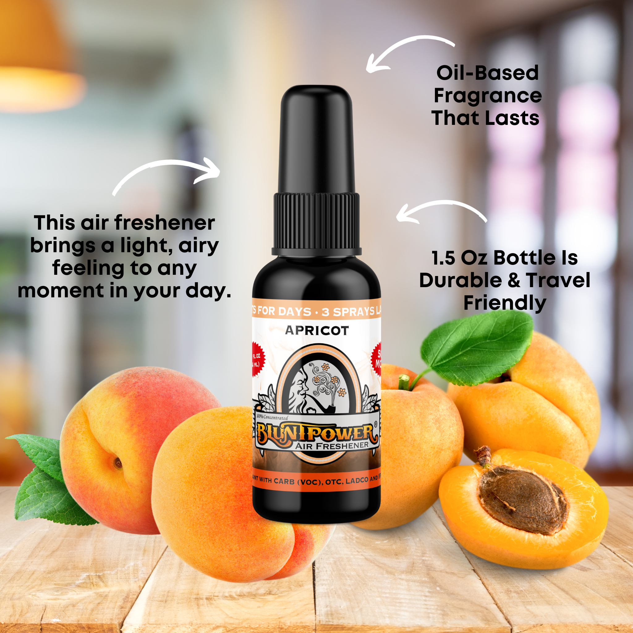 Apricot Air Freshener Spray - BluntPower Air Freshener
