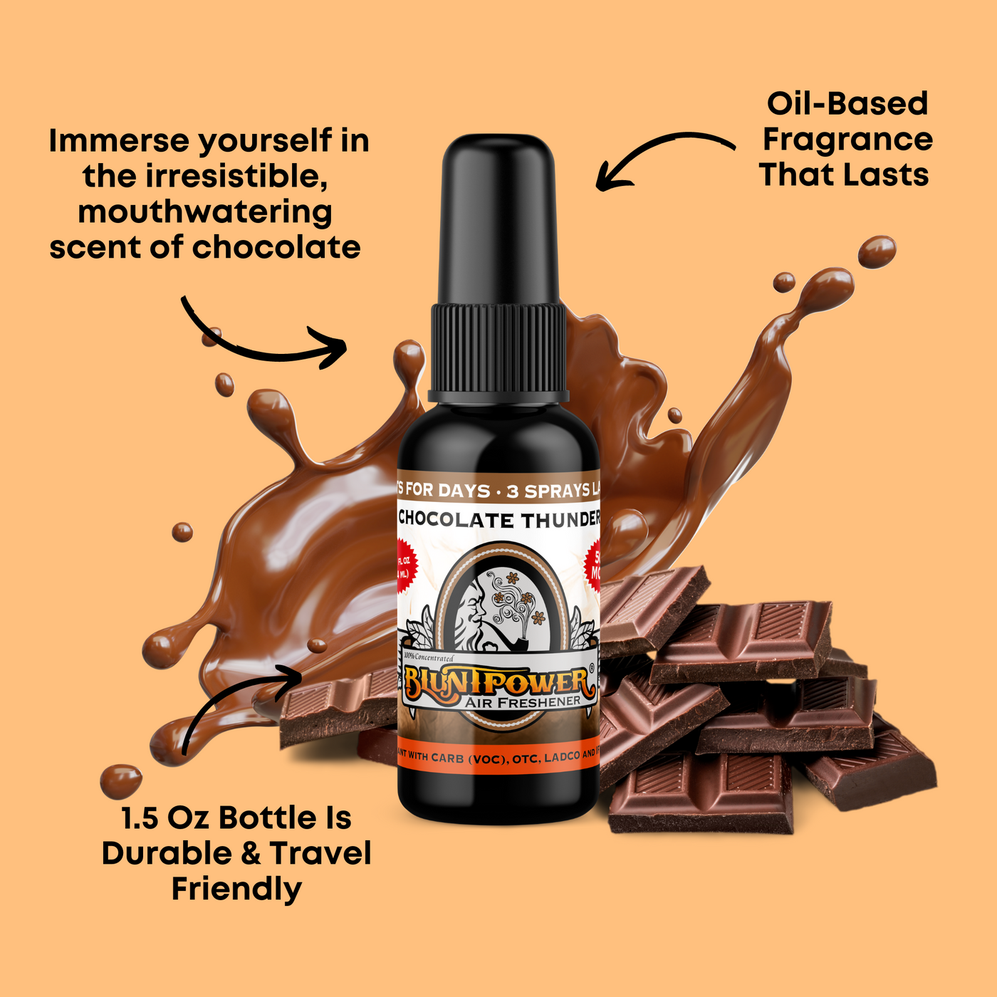 Chocolate Thunder Air Freshener Spray - BluntPower Air Freshener