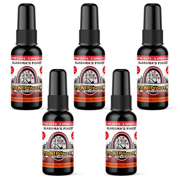 Alabama Finest Spray Air Freshener Bundle (5 Pack) - BluntPower Air Freshener