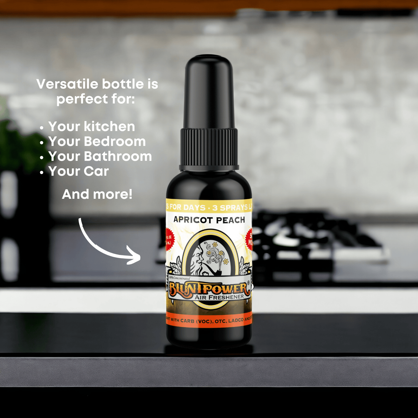 Apricot Peach Air Freshener Spray - BluntPower Air Freshener